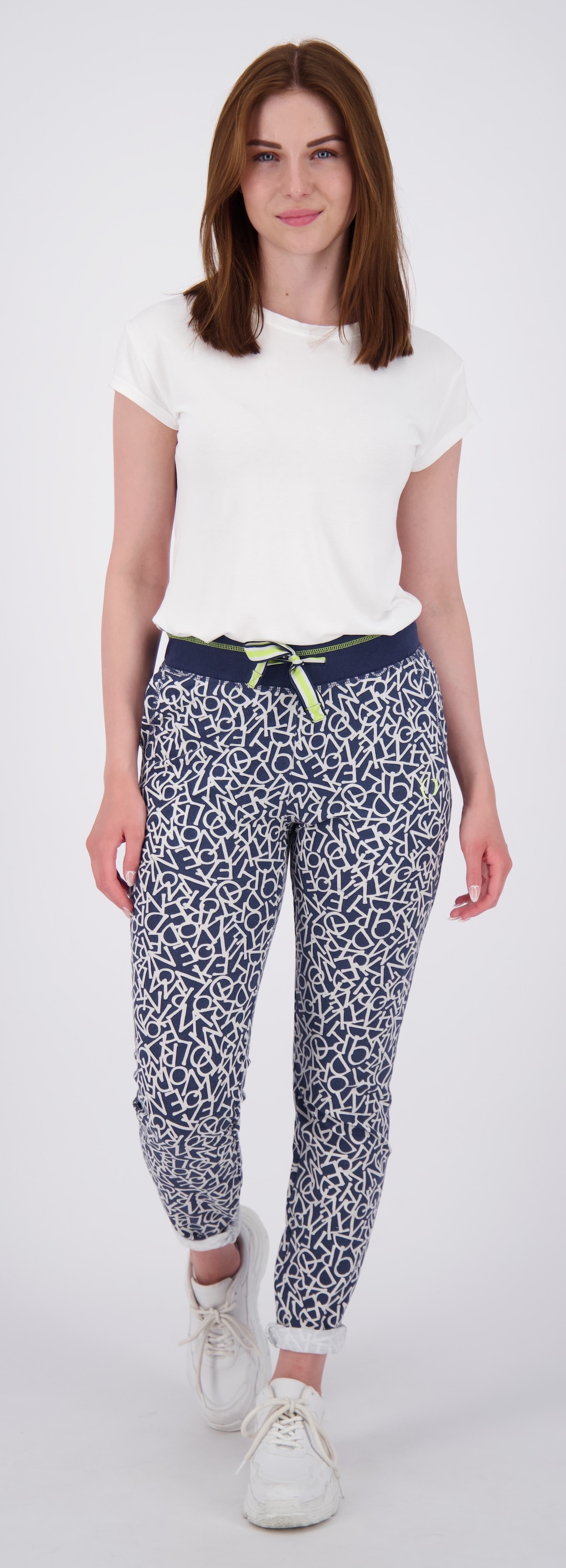 LPO Sweathose »ADA WOMEN«  elastischer Bund, Kordelzug, Allover Print