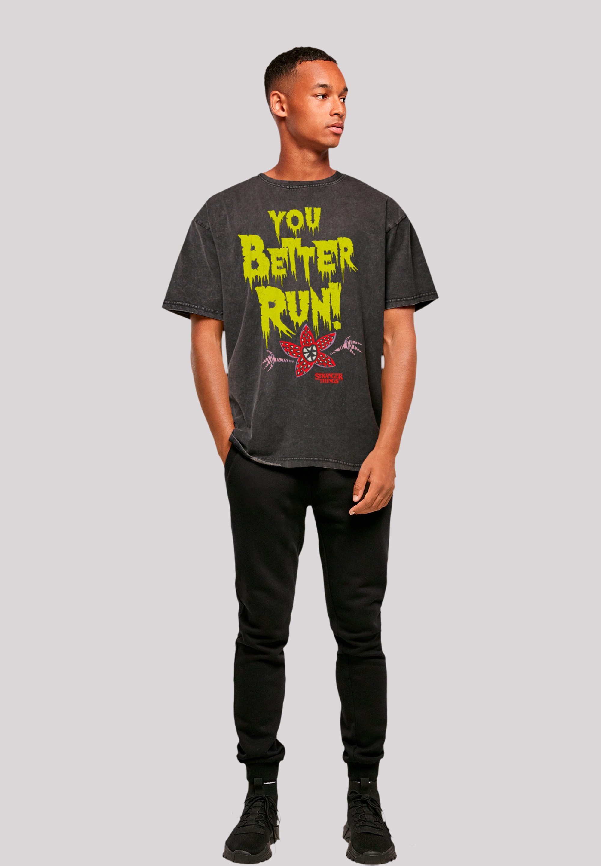 F4NT4STIC T-Shirt »Stranger Things You Better Run Netflix TV Series«, Premium Qualität