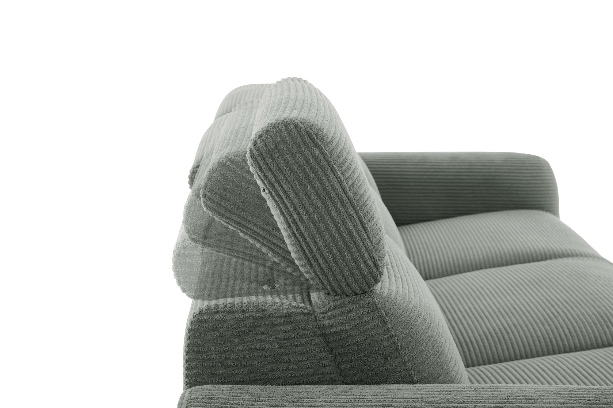 Home affaire 3-Sitzer »SKAANE in Cord, Sofa mit manueller u. elektrischer Relaxfunktion«, Relax-Funktion in 2 Sitzen, Kopfteilverstellung, Federkernpolsterung