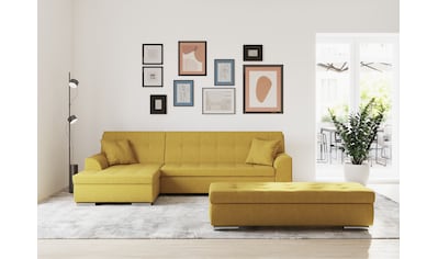 Ecksofa »Treviso viele Bezüge, auch in Cord, Schlafsofa, B/T/H: 267/80/83 cm«