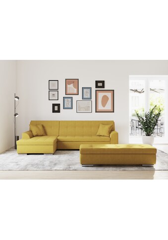 Ecksofa »Treviso viele Bezüge, auch in Cord, Schlafsofa, B/T/H: 267/80/83 cm«