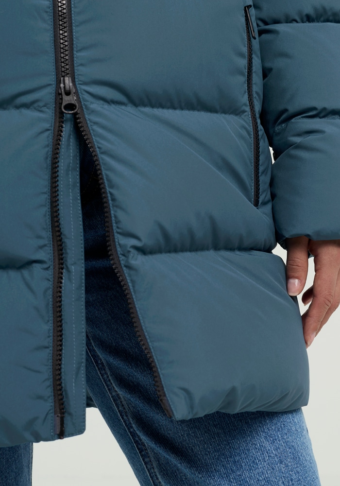 Jack Wolfskin Daunenjacke »FROZEN PALACE LONG JKT W RDS«, mit Kapuze