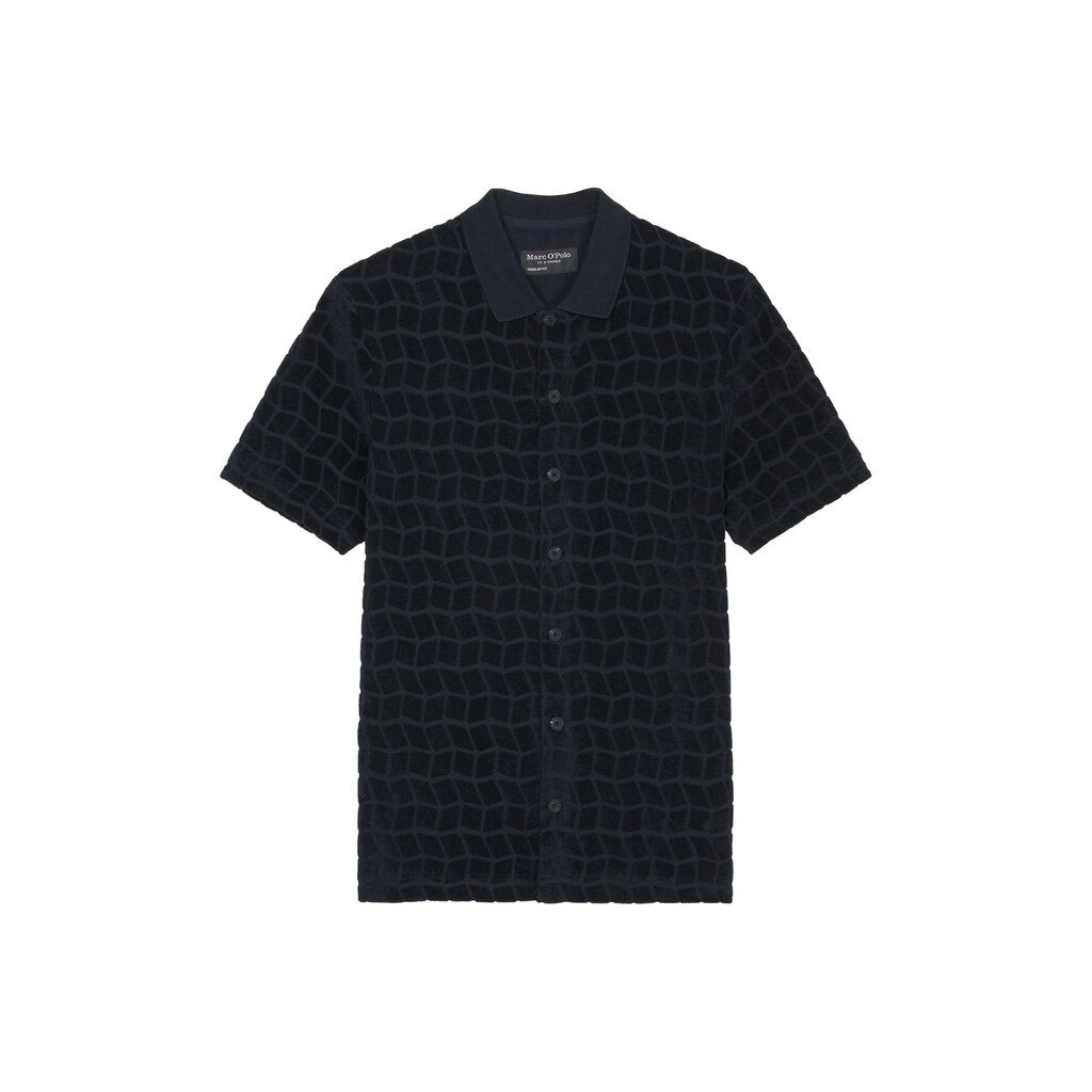 Marc O'Polo Poloshirt »mit eingewebtem Jacquard-Muster«