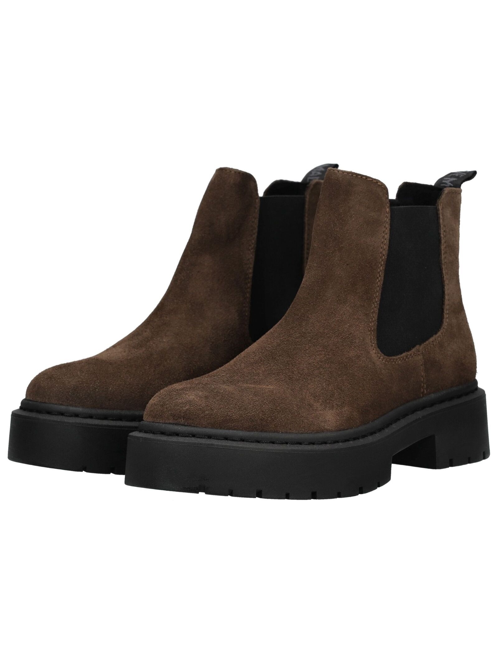 Stiefelette STEVE MADDEN "STEVE MADDEN Stiefelette Veloursleder/Textil", Damen, Gr. 41, dunkelbraun, Textil, Veloursleder, Schuhe Stiefelette 3