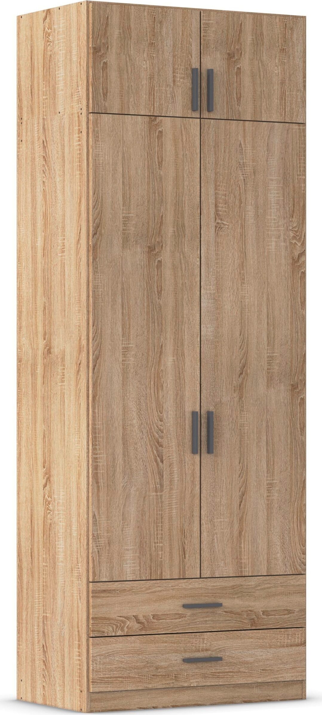 rauch "Schrank Garderobe Wäscheschrank GAMMA in 4 Breiten 91-226 cm" 3 verschiedene Ausstattungen BASIC/CLASSIC/PREMIUM (inkl. SOFT-CLOSE), mit Schubladen und Schrankaufsatz, schlichtes Design MADE IN GERMANY