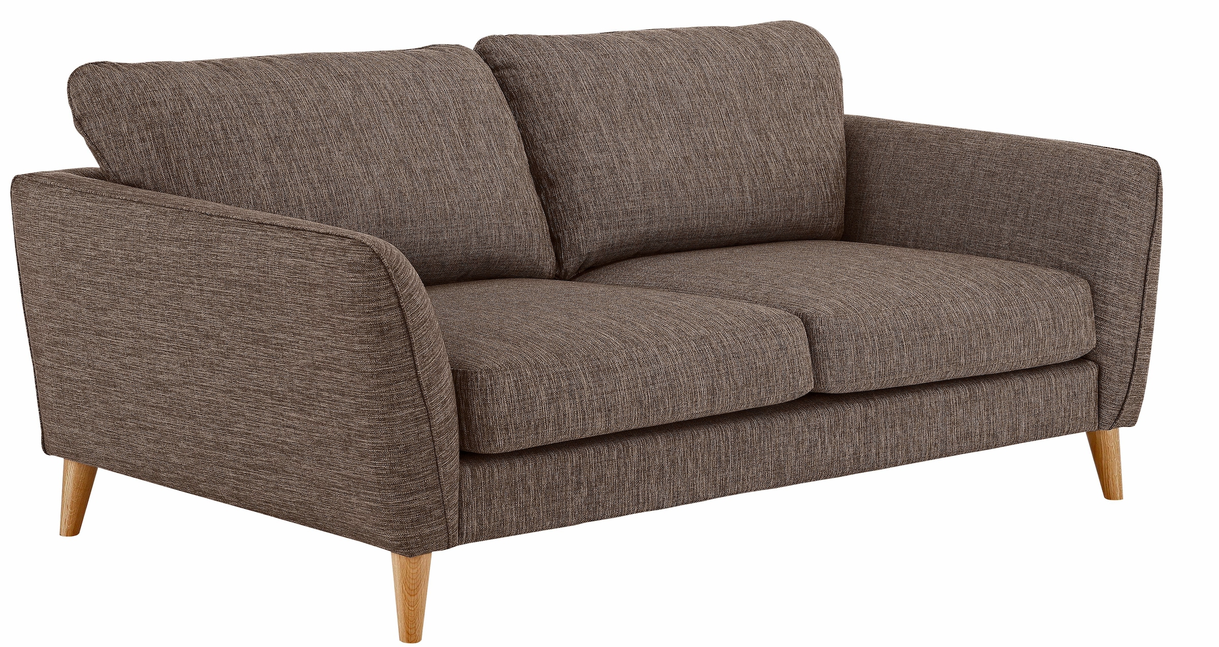 Home affaire 3-Sitzer "MARSEILLE Sofa 206 cm", mit Massivholzbeinen aus Eiche, verschiedene Bezüge und Farbvarianten