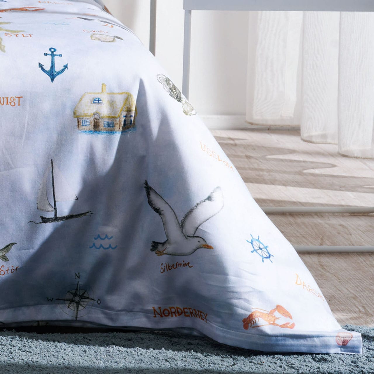 APELT Bettwäsche »Kyst« nordisches Strandmotiv