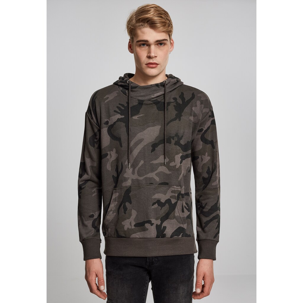 URBAN CLASSICS Kapuzensweatshirt »Urban Classics Herren High Neck Camo Hoody«, (1 tlg.)