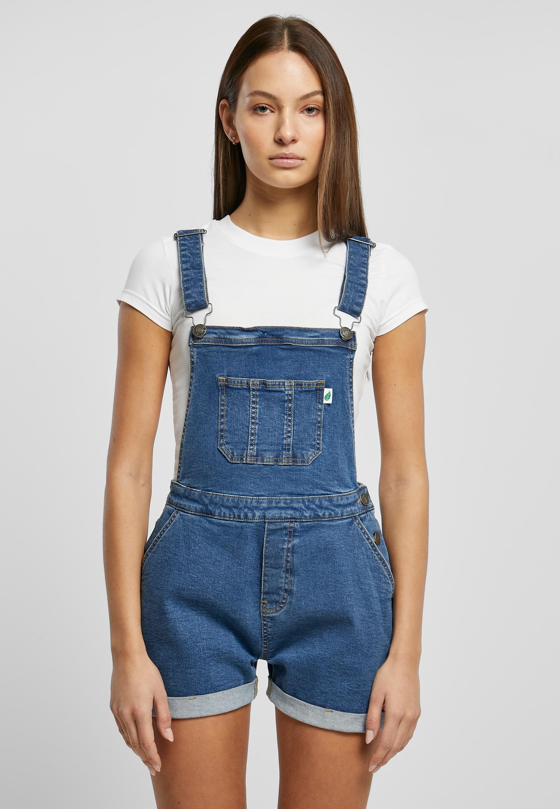 URBAN CLASSICS Jumpsuit »Urban Classics Damen Ladies Organic Short Dungaree«, (1 tlg.)