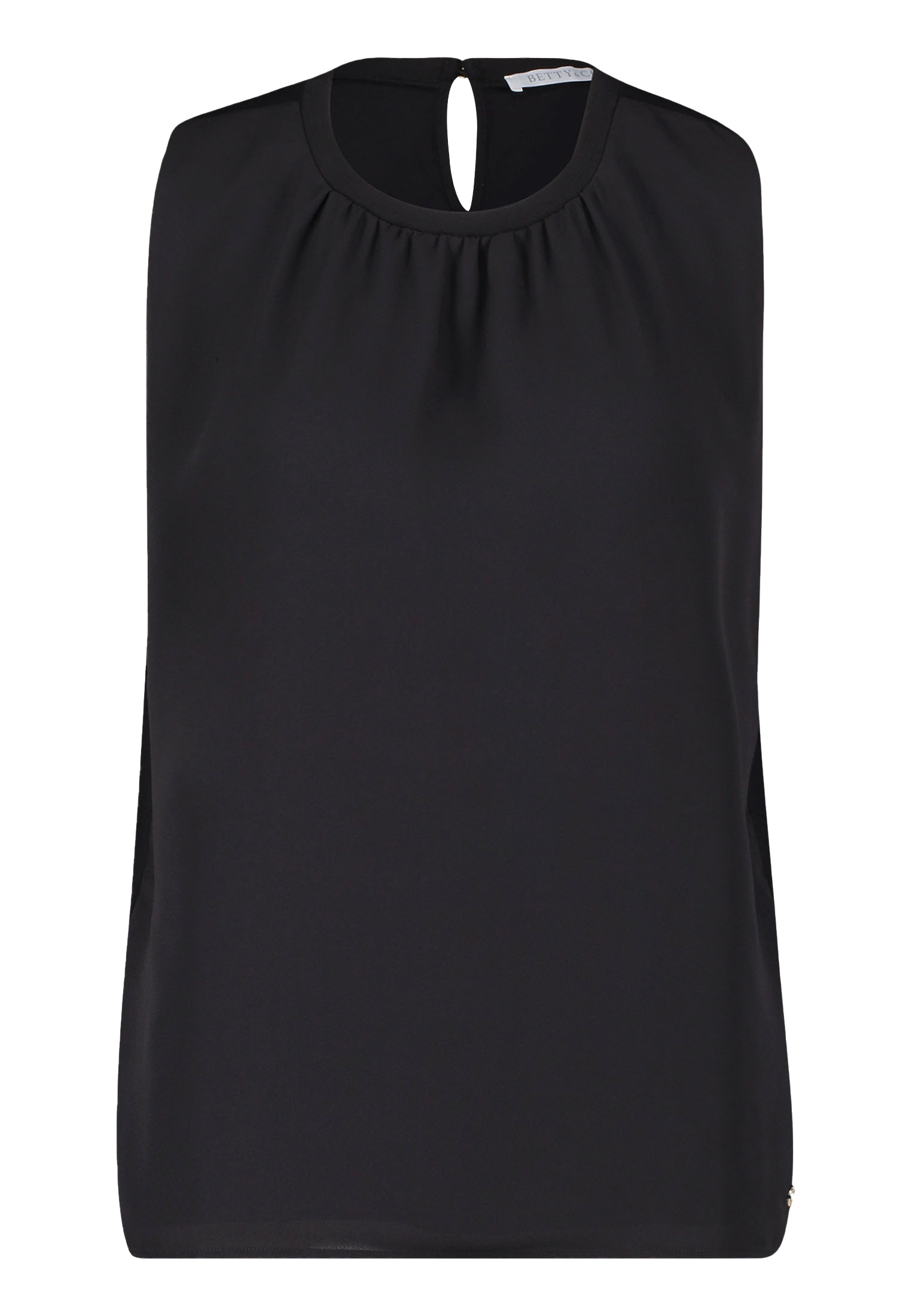 Betty&Co T-Shirt "Betty & Co Damen Blusenshirt mit Webbesatz", (1 tlg.), Ma günstig online kaufen