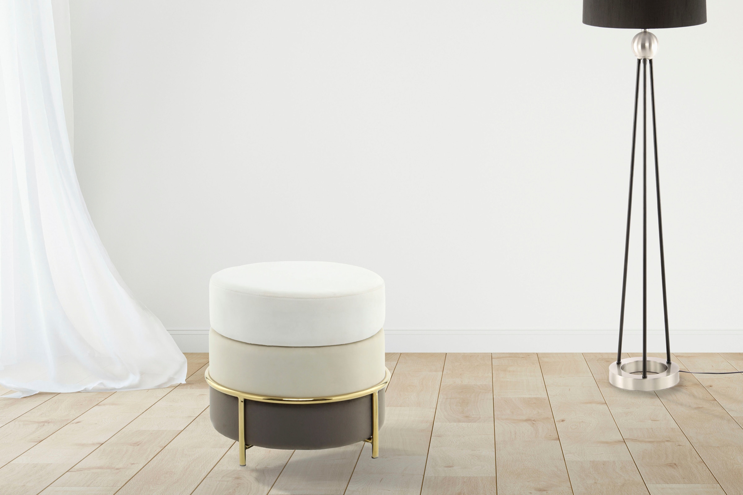 Kayoom Sitzhocker "Hocker Matilda 125, Komfortable runde Form, Gemütlicher günstig online kaufen