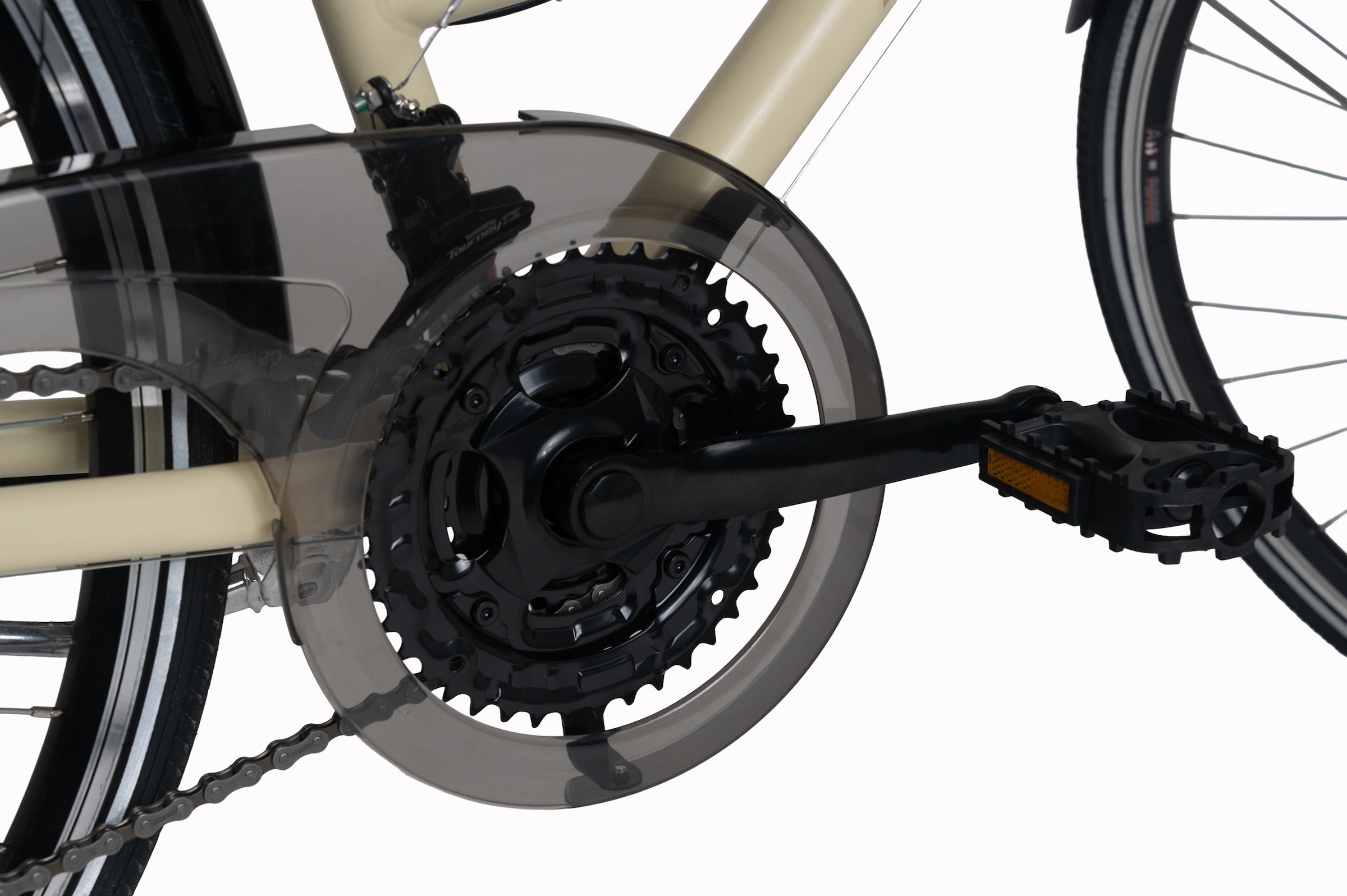 Dacapo Trekkingrad »DaCapo Trekkingrad Damen 28'' Montreal beige« 21 Gang Shimano Tourney Schaltwerk Kettenschaltung 48, 