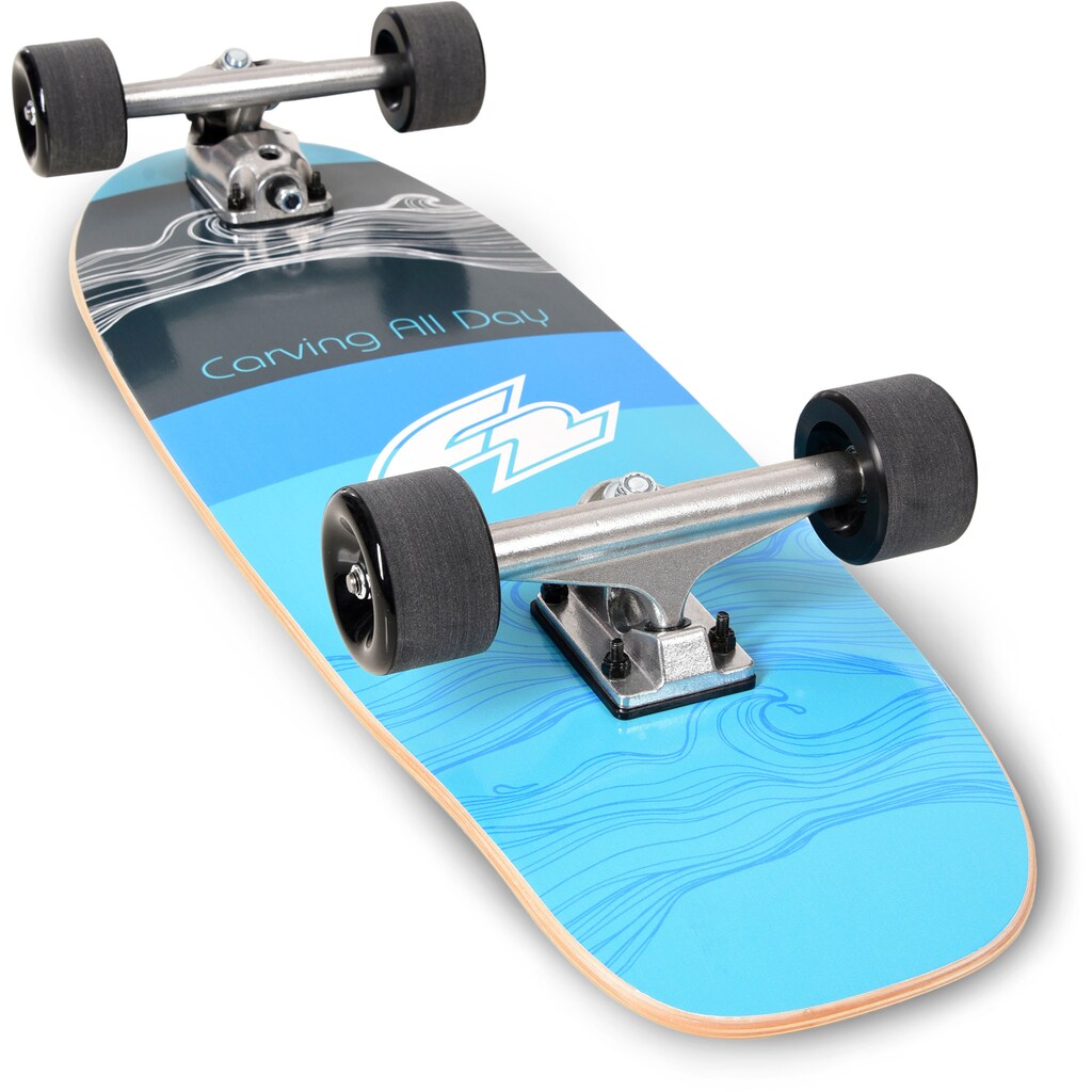 F2 Skateboard »Carving Skateboard mit Allroung Wing 3m²«, (Set, 5 St.)