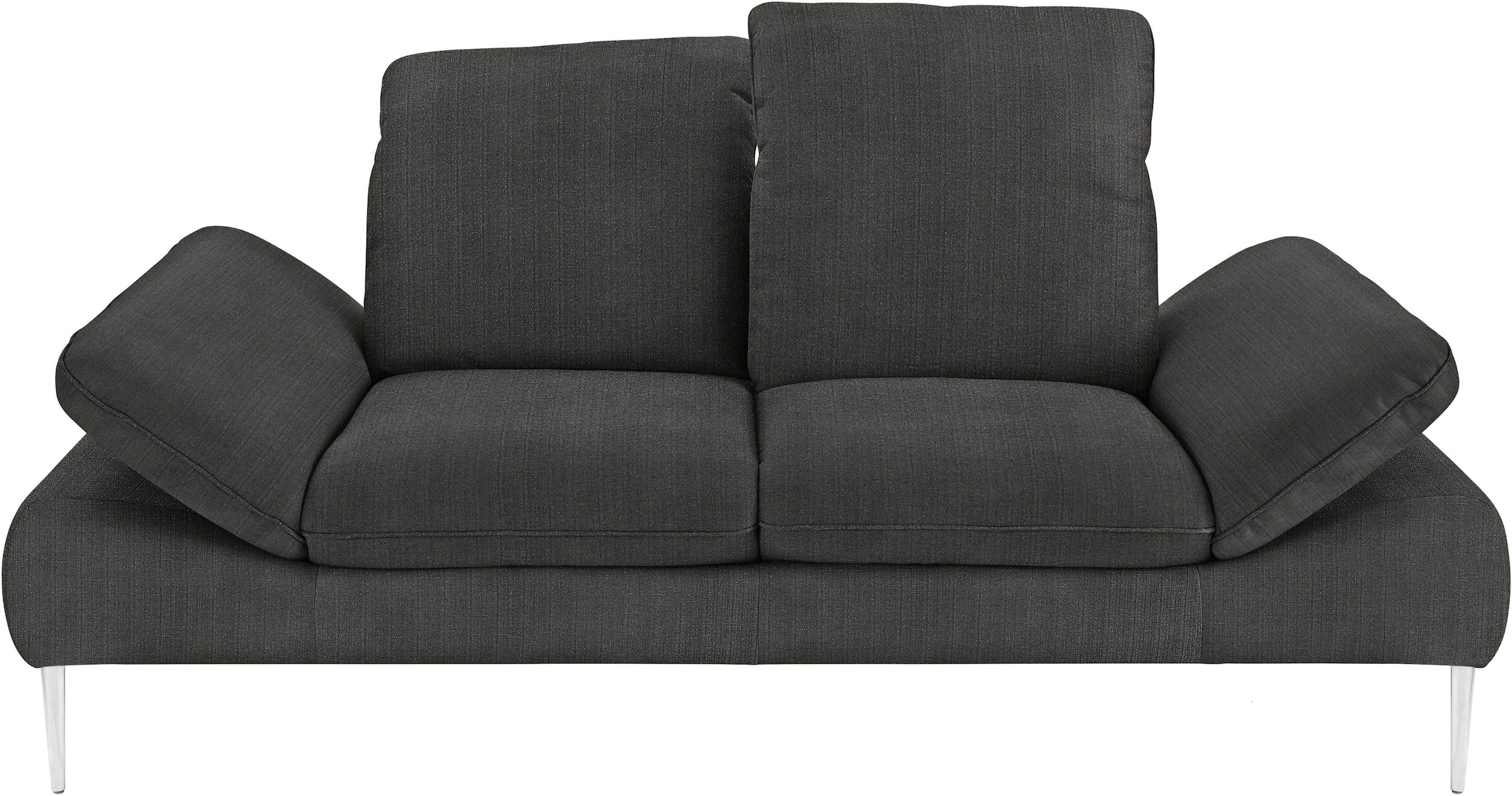W.SCHILLIG 2,5-Sitzer »enjoy&MORE«, mit Sitztiefenverstellung, Füße silber matt, Breite 232 cm