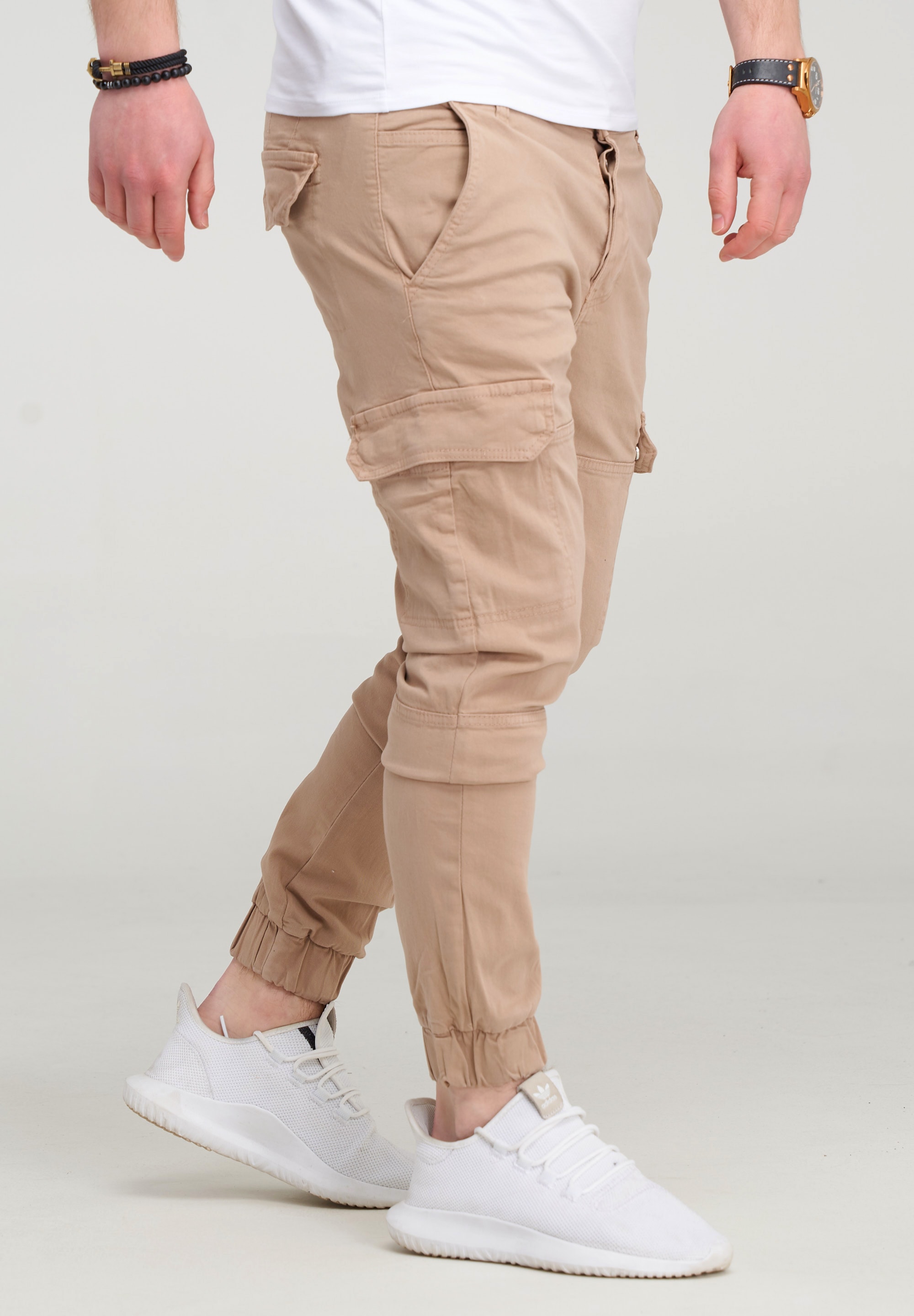 behype Cargohose »BHMattheo2«, im Jogging-Design