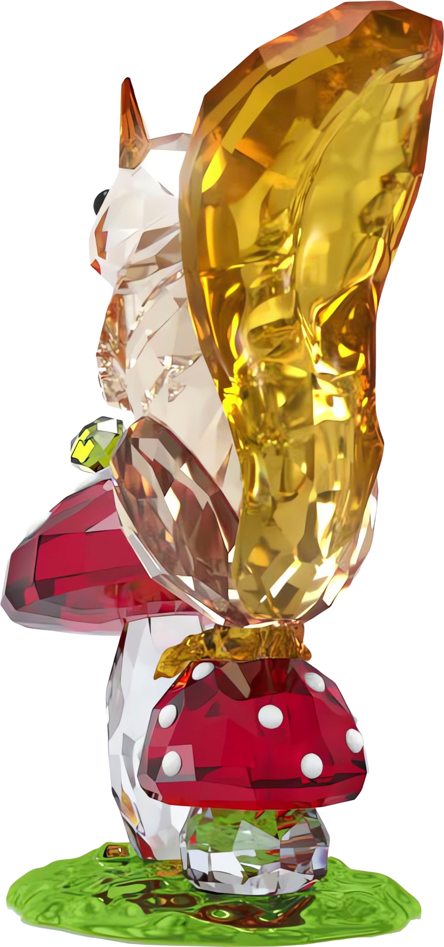Swarovski Tierfigur »Deko Kristallfigur Sammelfigur Idyllia Eichhörnchen und Pilze, 5684343«, Swarovski® Kristall