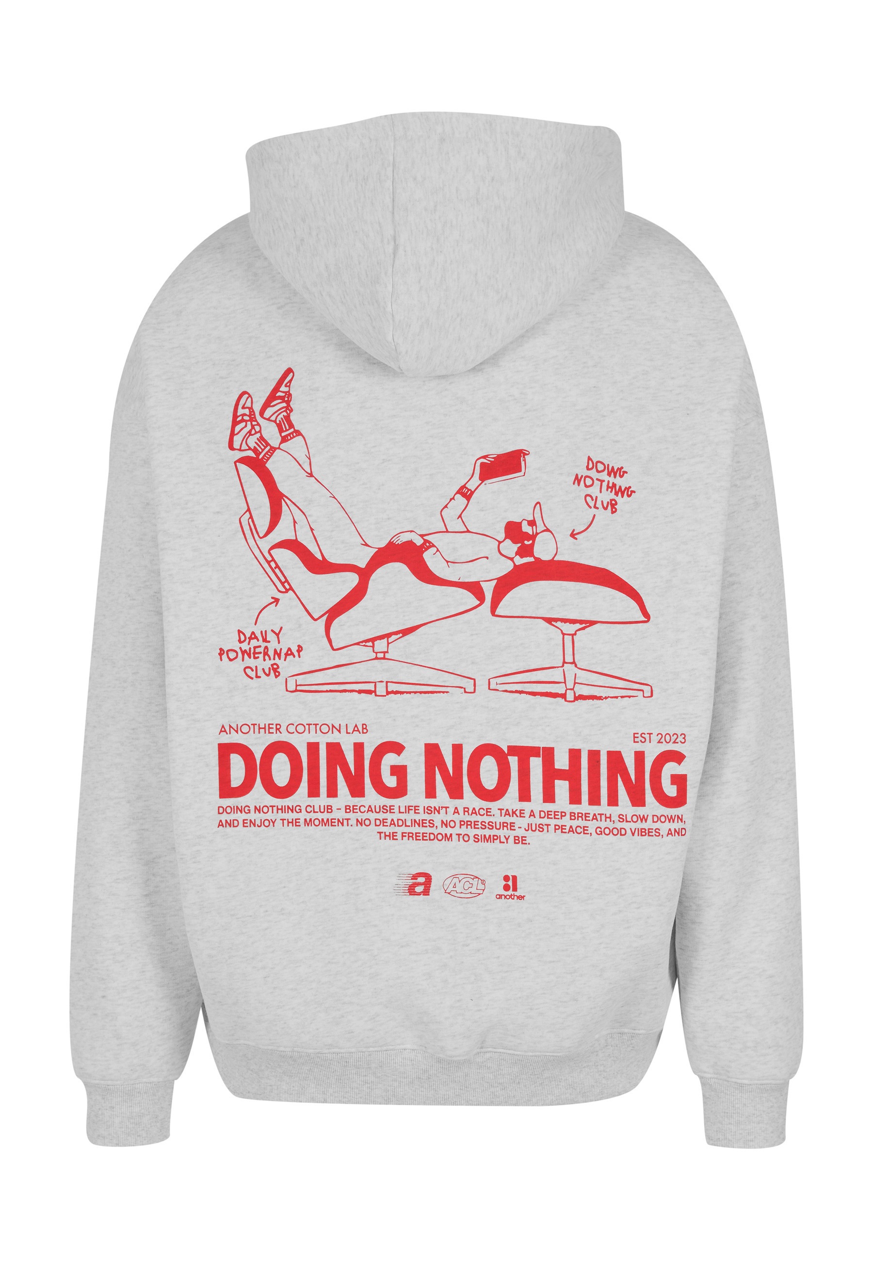 Another Cotton Lab Kurzarmhemd »Another Cotton Lab Doing Nothing T-Shirt Hoodie« 1