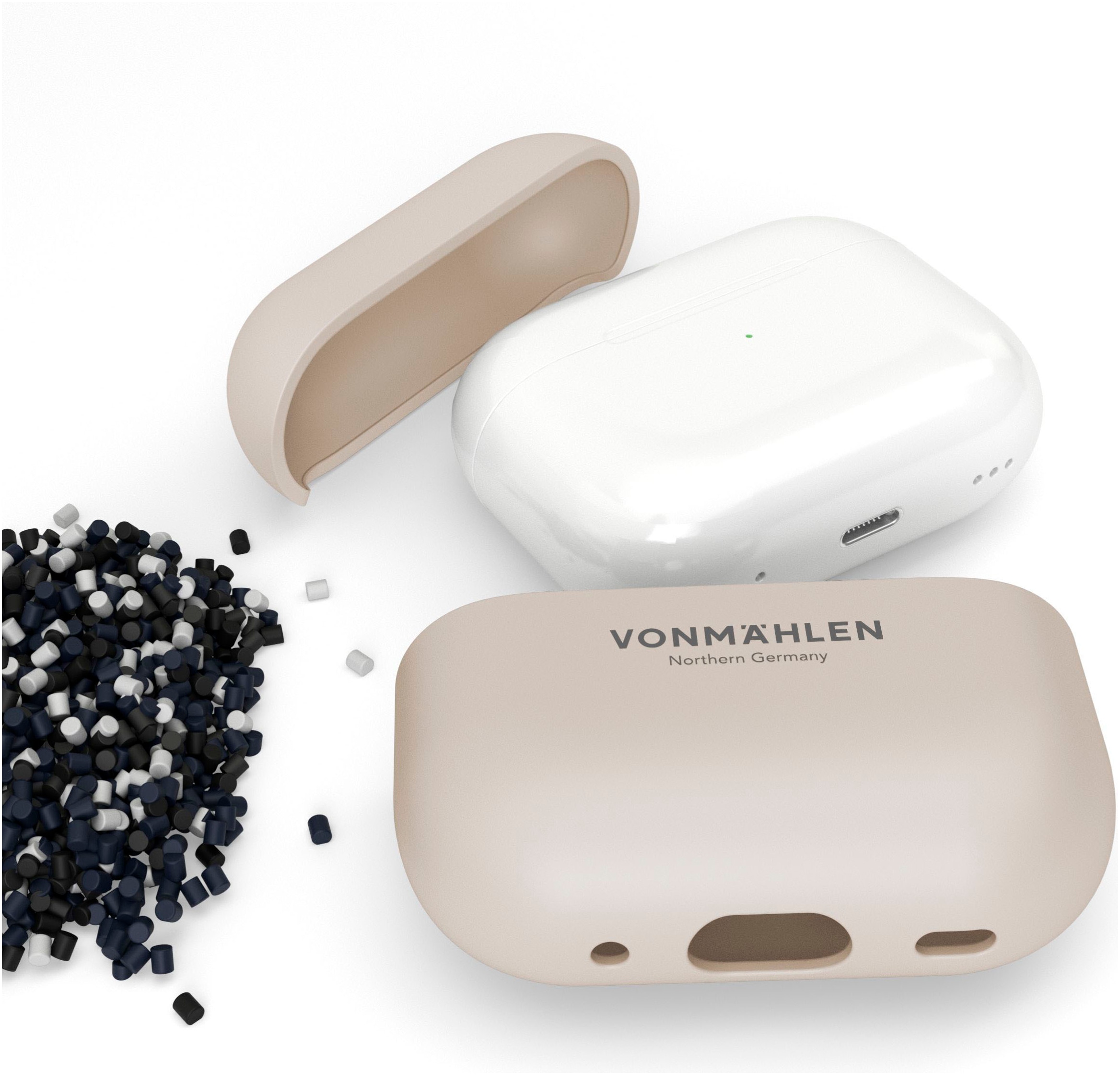 VONMÄHLEN Kopfhörer-Schutzhülle »Thin Case for AirPods Pro 2nd gen., Cream«