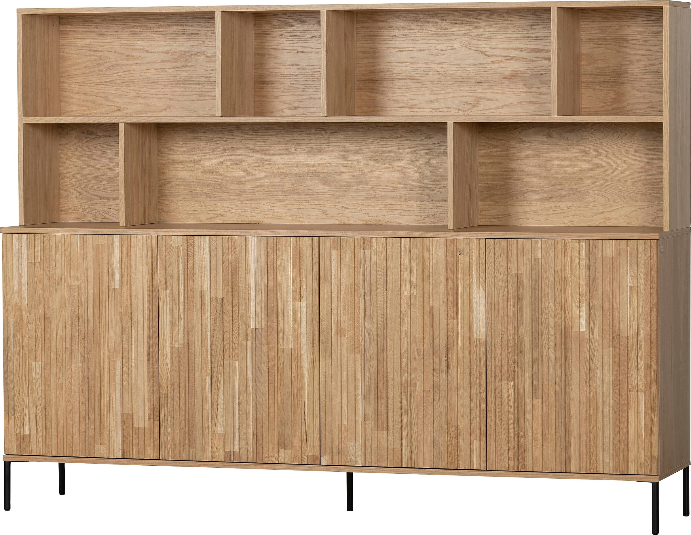 WOOOD Buffet »Gravu«, viel Stauraum, Push-to-Open Funktion, H 150 cm x B 200 cm