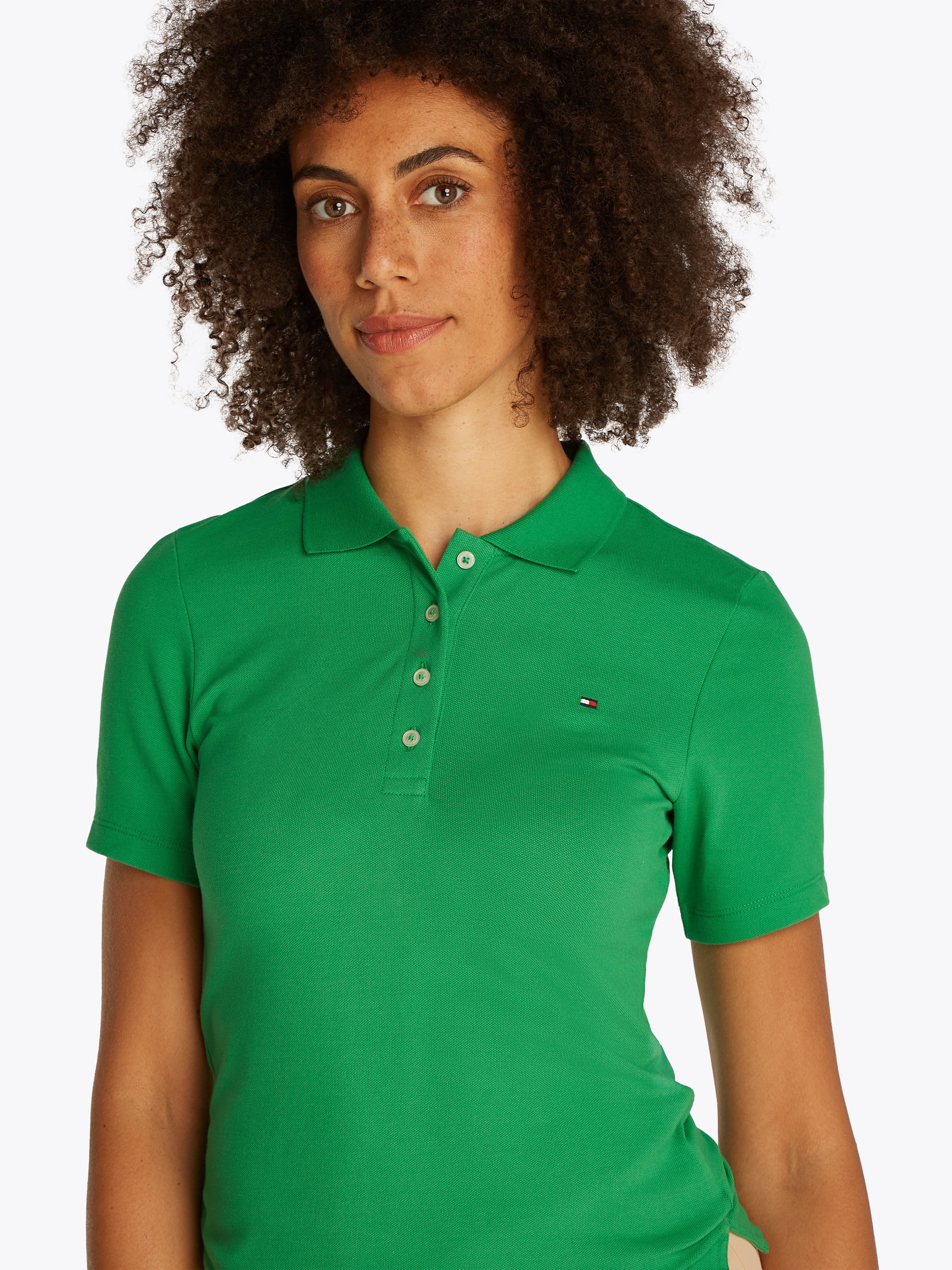 Tommy Hilfiger Poloshirt »1985 Slim Fit Pique Premium«, mit Logostickerei, mit Seitenschlitzen