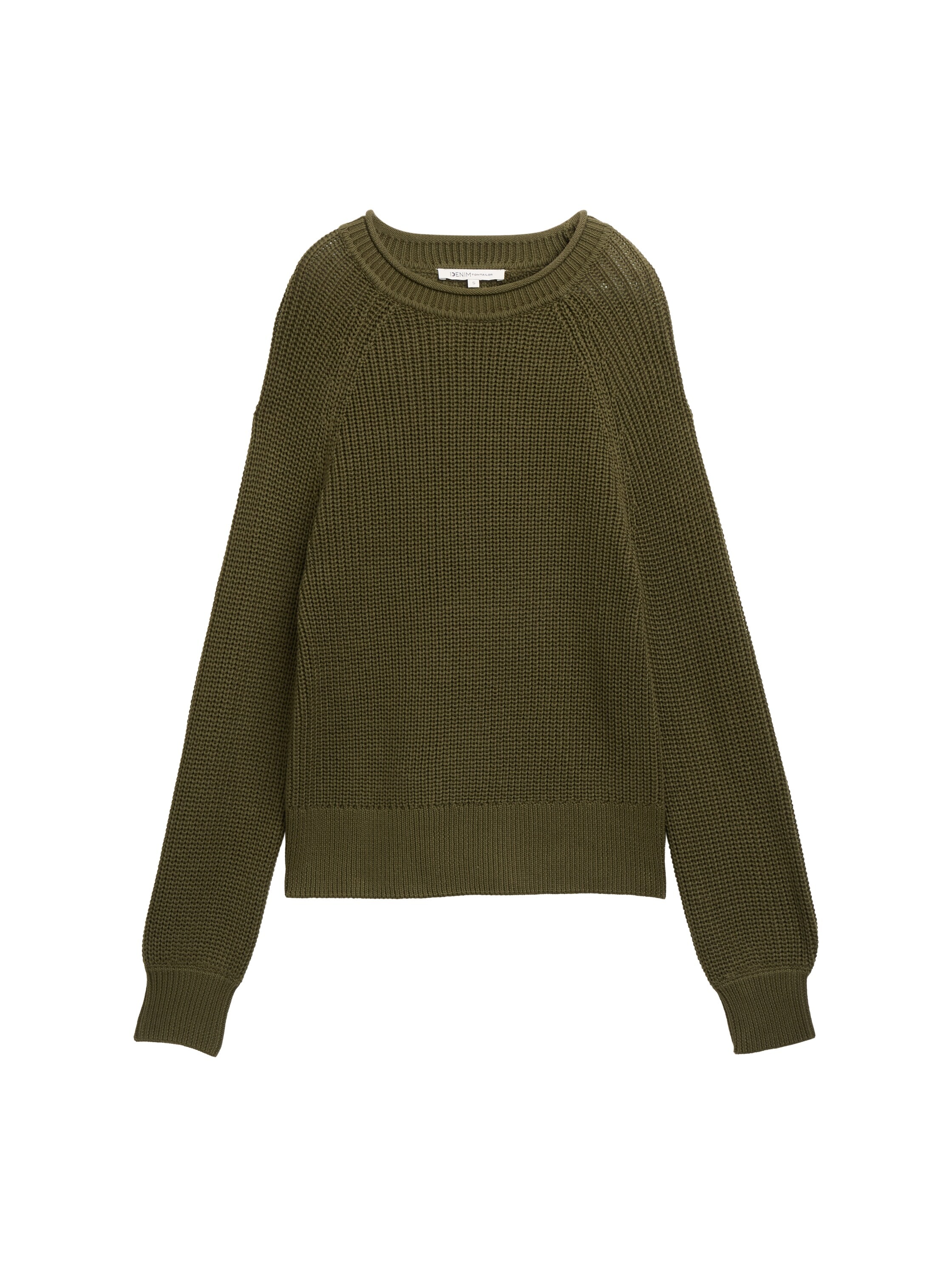 TOM TAILOR Denim Strickpullover, mit Strick-Struktur