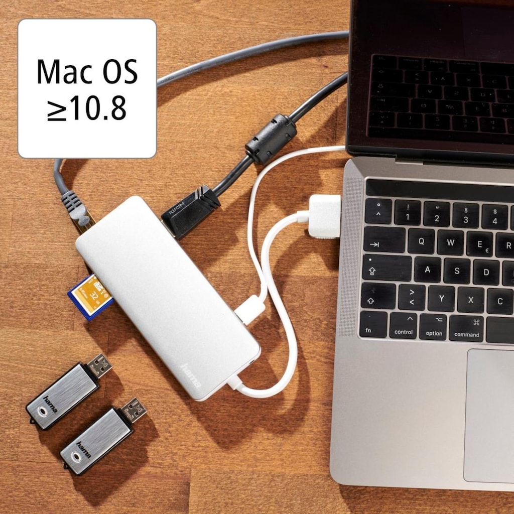 Hama Laptop-Dockingstation »USB-C Multiport Apple MacBook Air und Apple MacBook Air Pro, 12 Ports«