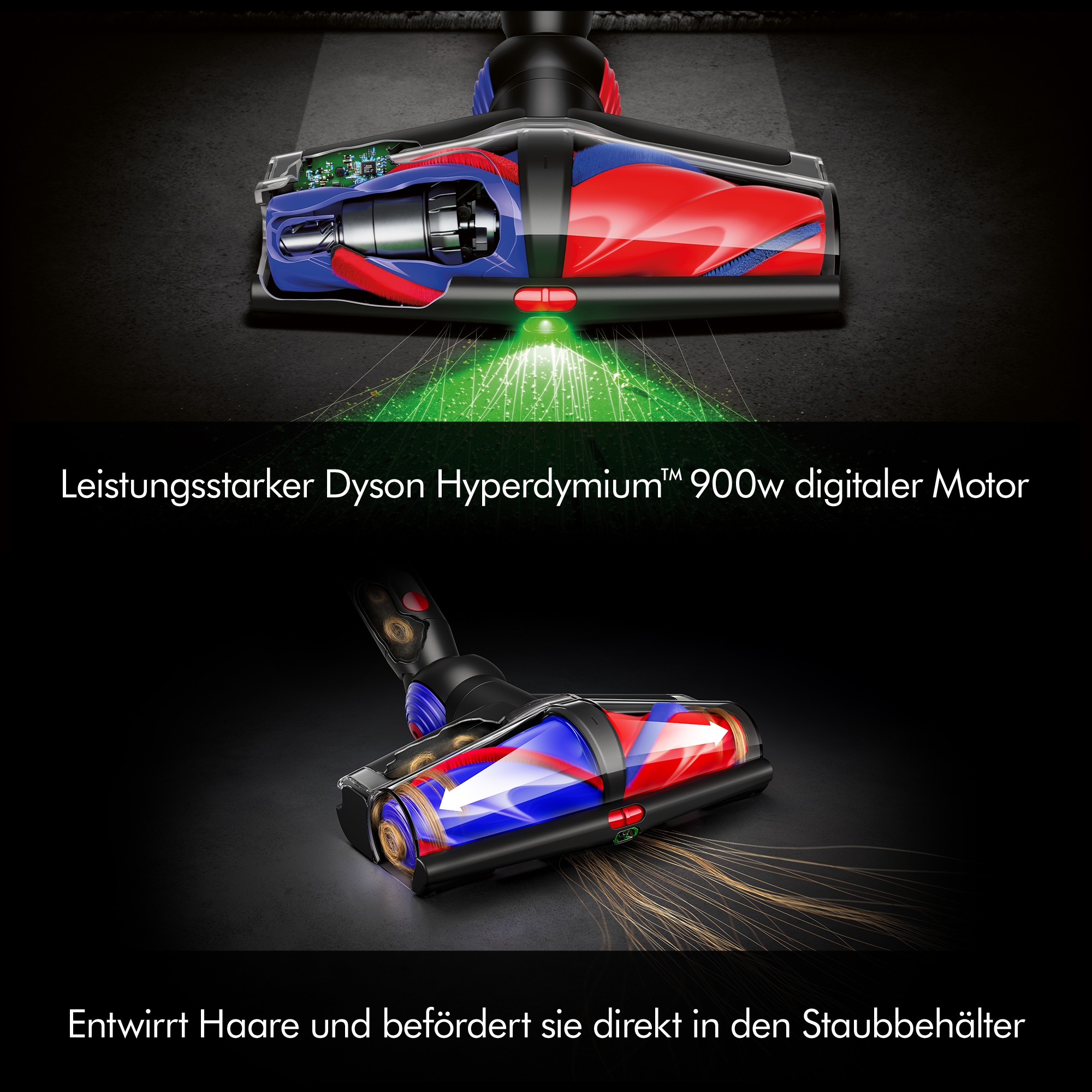 DYSON Akku-Hand-und Stielstaubsauger »V16 (DS60) Piston Animal Submarine™, 900W, bis zu 70 Minuten Laufzeit«