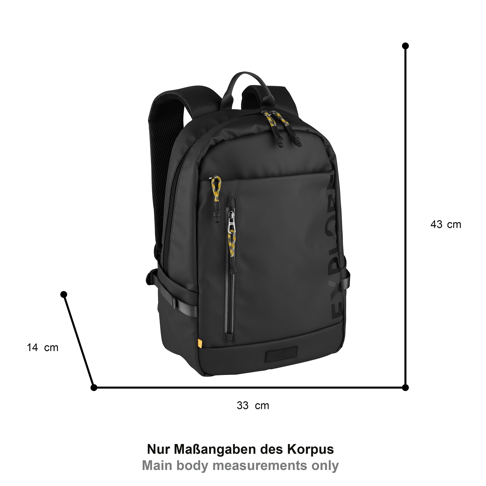 camel active Rucksack "Explore" wasserabweisendes recyceltes Nylon und refl günstig online kaufen