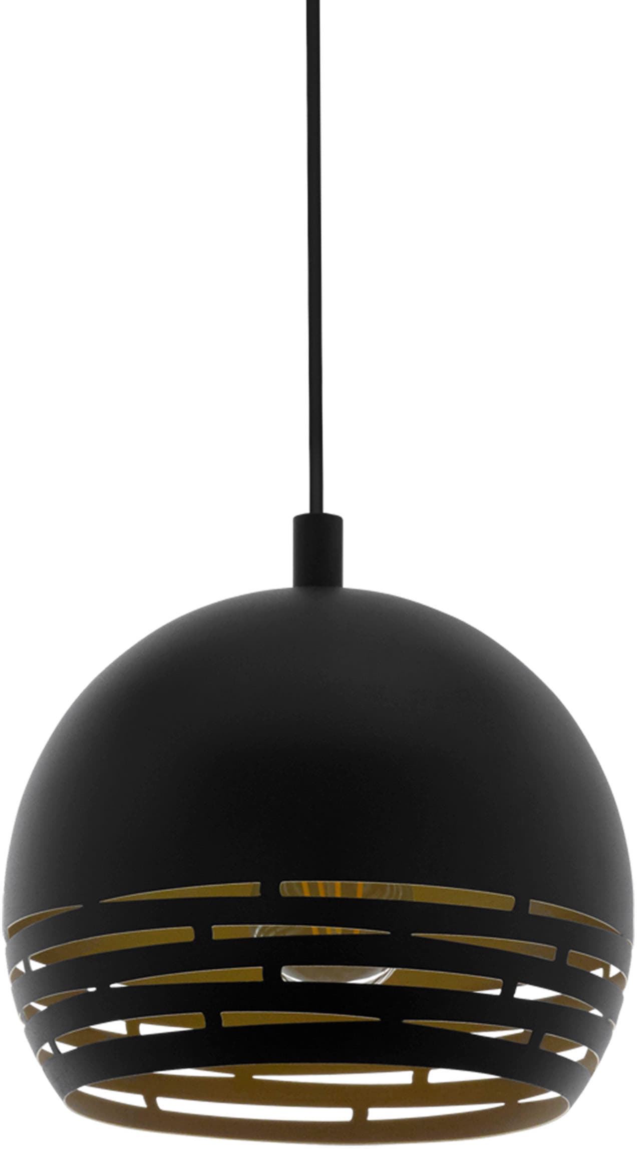 EGLO Pendelleuchte "CAMASTRA", 1, Ø 22,5cm H: 110cm, 1 Stk., gold, Esszimmer, Leuchten, Hängeleuchte, Hängelampe, dimmbar