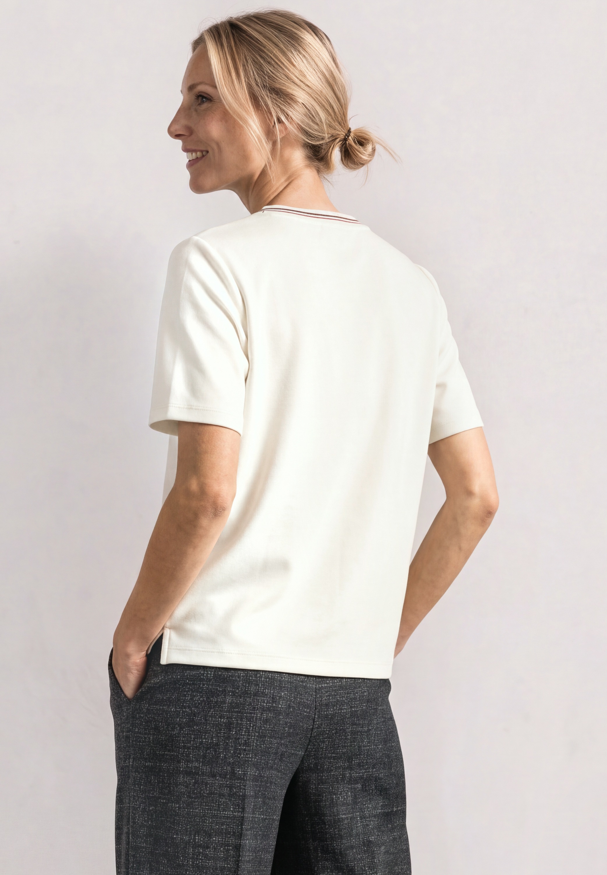 STREET ONE T-Shirt mit Rundhalsausschnitt