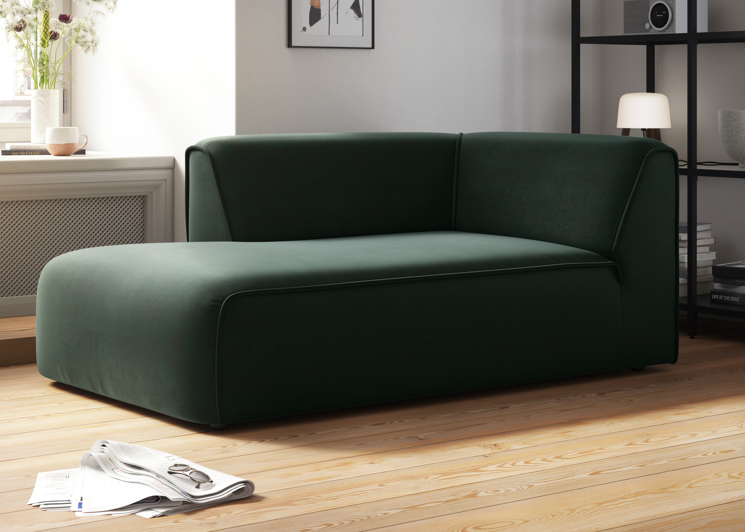 OTTO home Ottomane "Merid Chaiselongue, Maße B/T/H: 100/162/70 cm" als Modu günstig online kaufen