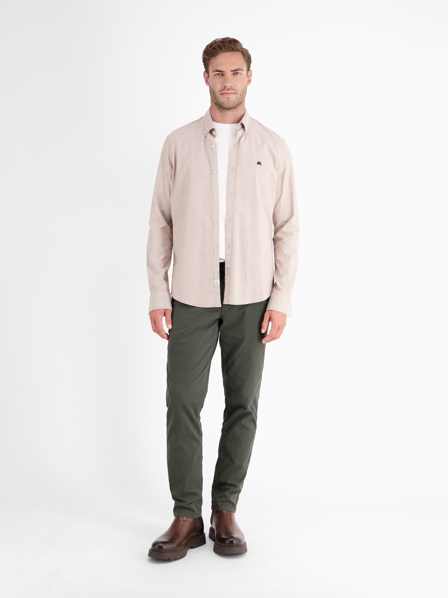 LERROS 5-Pocket-Hose »Basic Chino in Strukturqualität, SLIM FIT«  Chino im 5-Pocket-Style mit Stretchanteil / Allrounder für jeden Tag