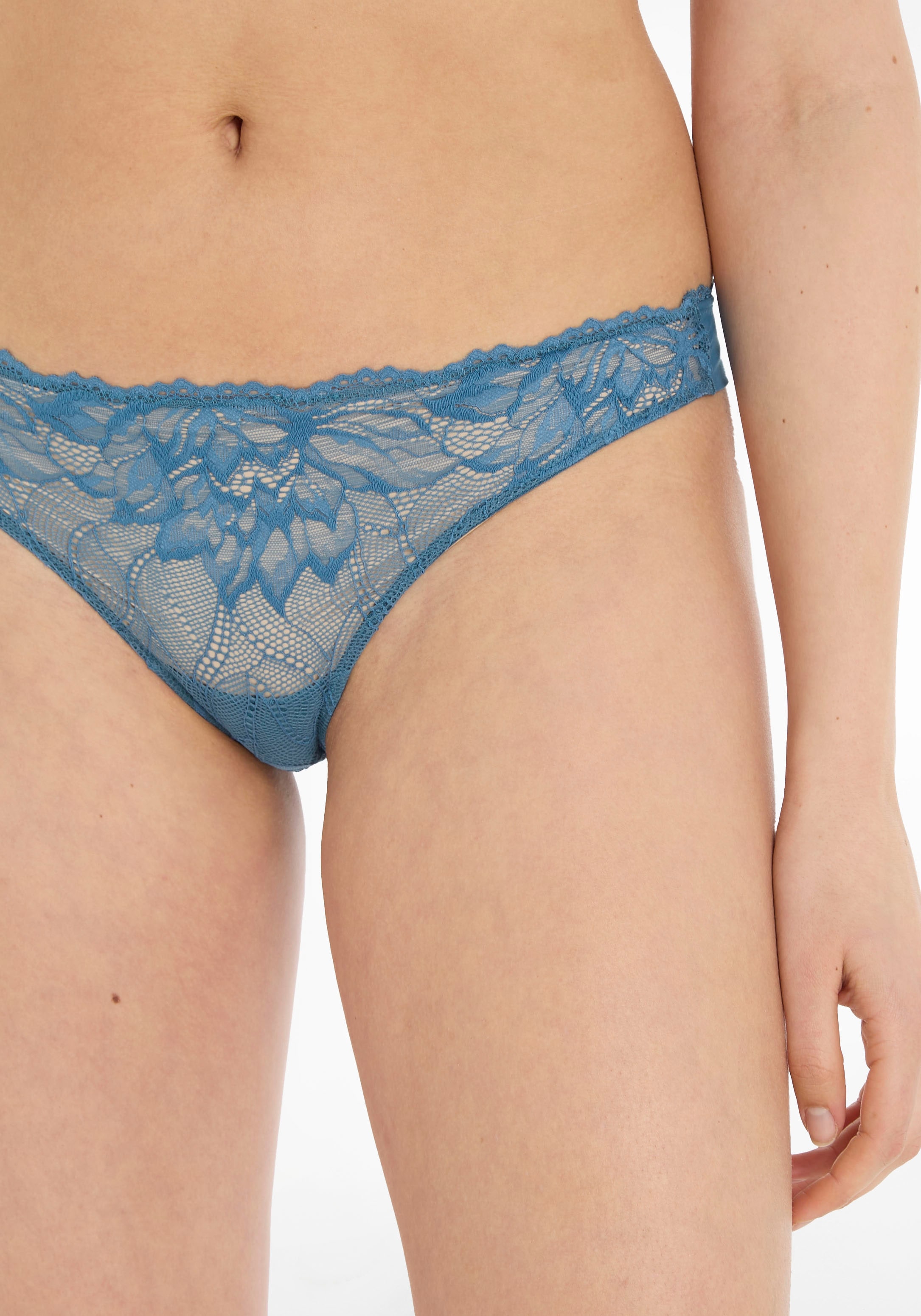 Calvin Klein Underwear String "THONG", mit floraler Spitze