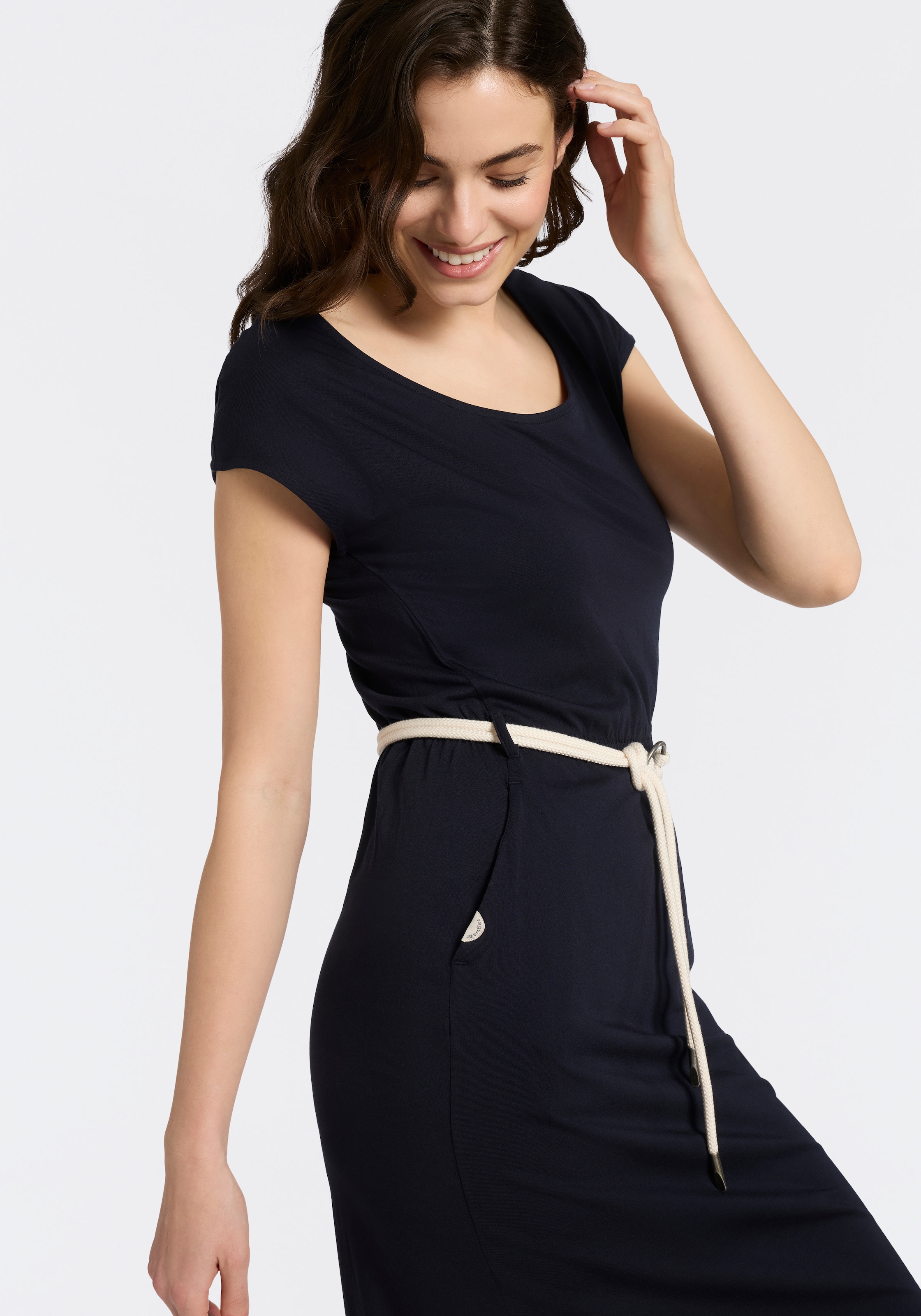 Ragwear Minikleid »LILITHE O« mit Taillen-Bindegürtel
