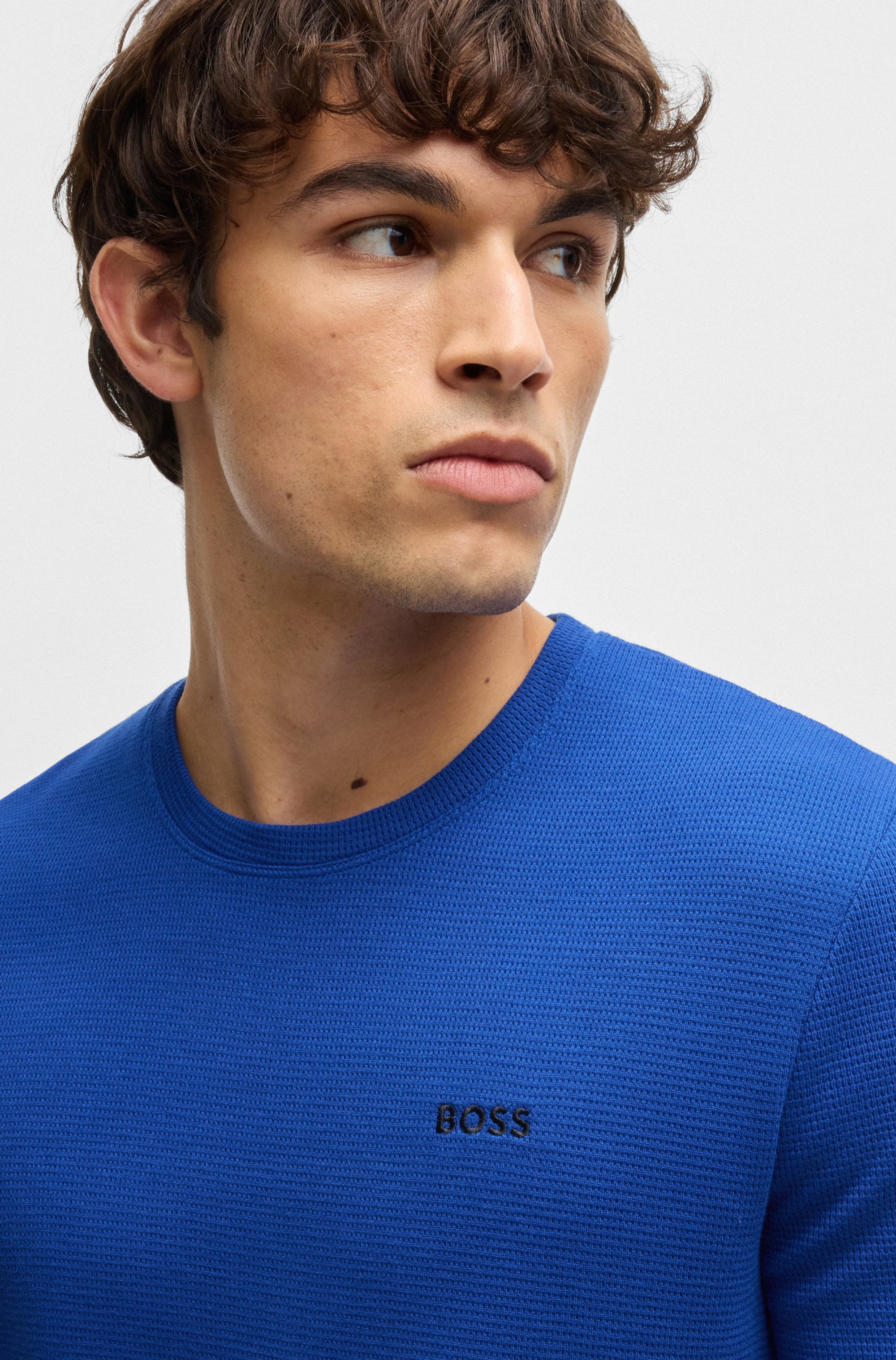 BOSS Pyjamaoberteil »Waffle T-Shirt«