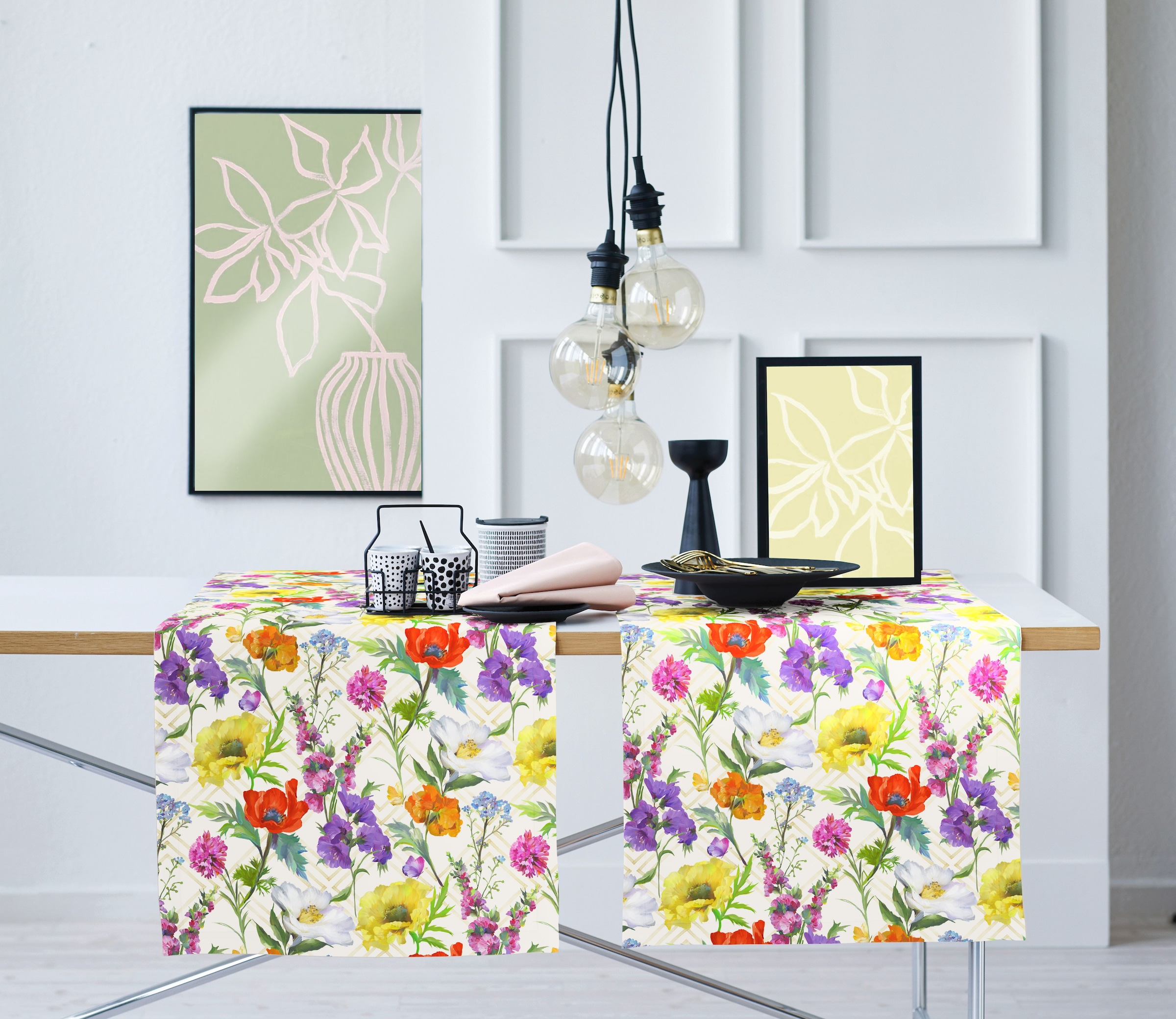 APELT Tischdecke »7001« Sommerblumen all-over