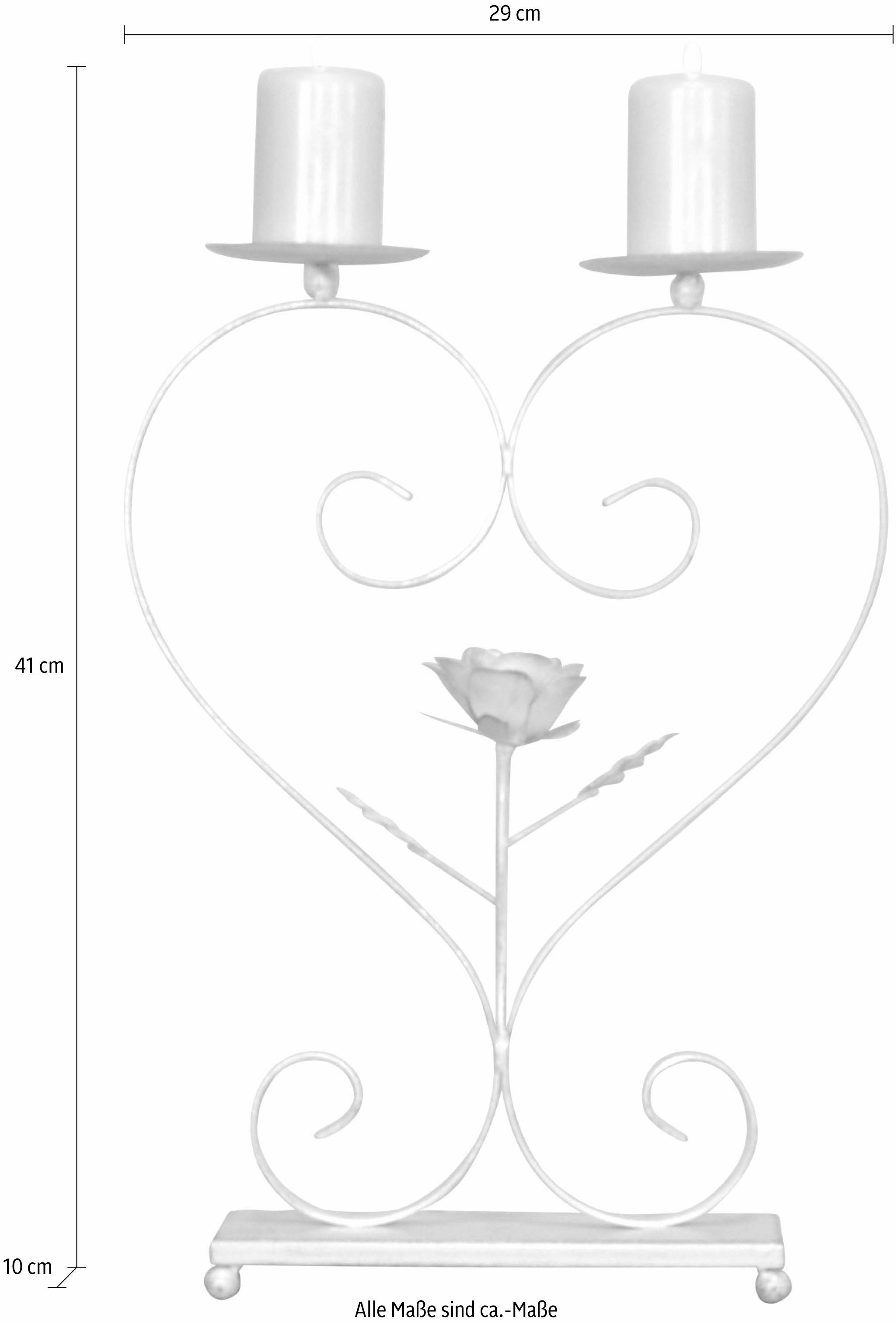 Home affaire Stumpenkerzen, zwei Metall, aus Kerzenständer, | ca. für Kerzenhalter, cm 41 kaufen Höhe BAUR