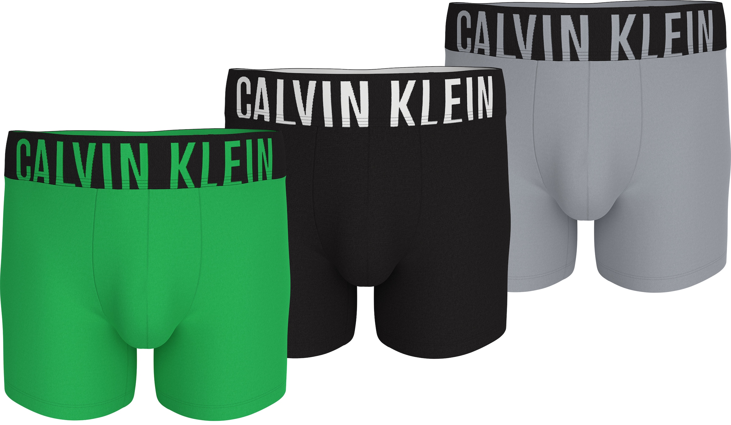 Calvin Klein Underwear Boxer »BOXER BRIEF 3PK«, (Packung, 3 St., 3er), mit elastischem Logobund