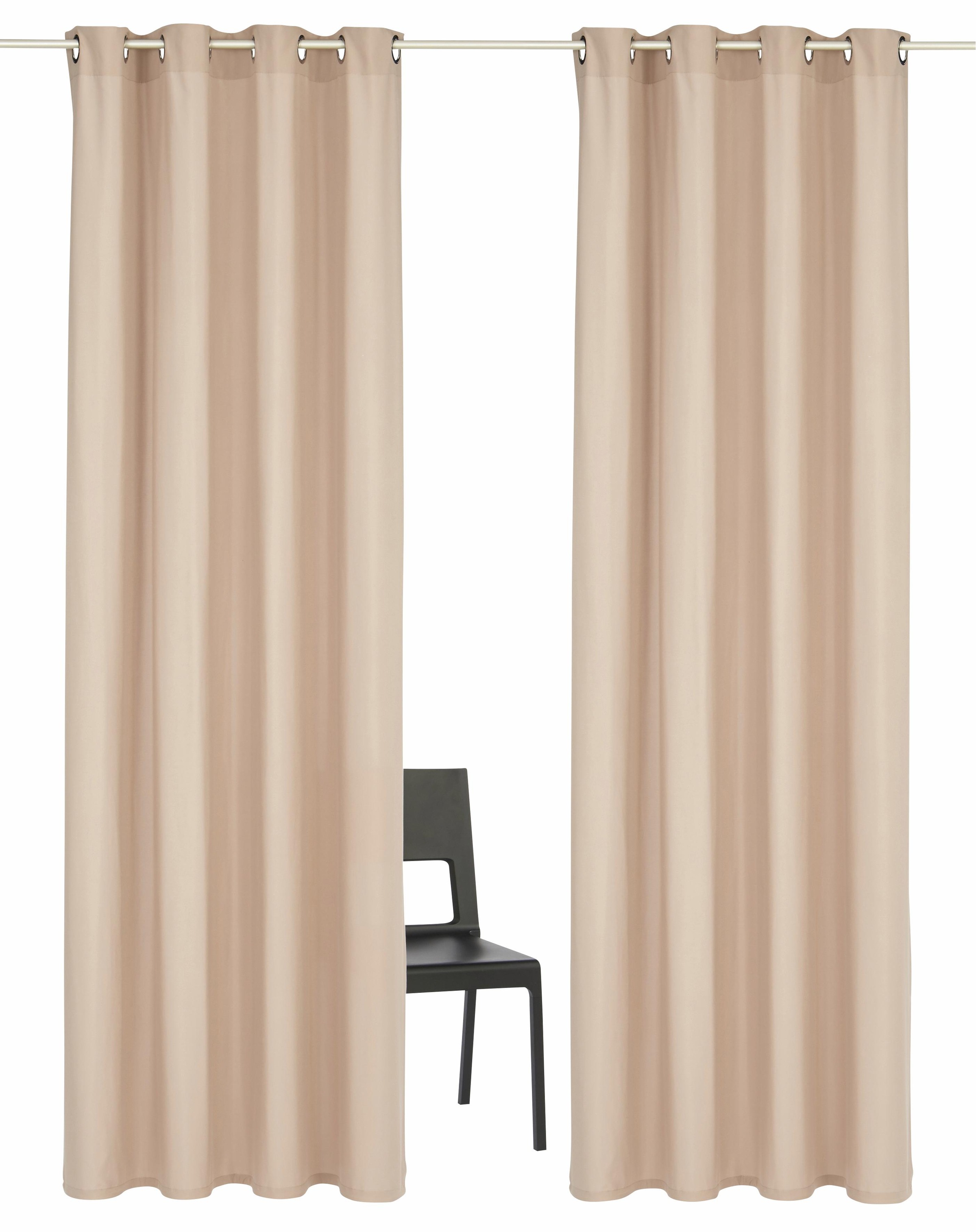 OTTO home Vorhang "Parry" Ösen 2 Stk. tlg. 2-er Set, blickdicht, monochrom, günstig online kaufen