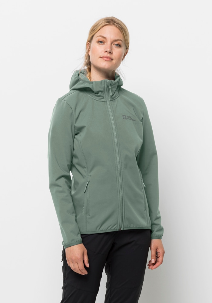 Jack Wolfskin Softshelljacke "BORNBERG HOODY W", mit Kapuze