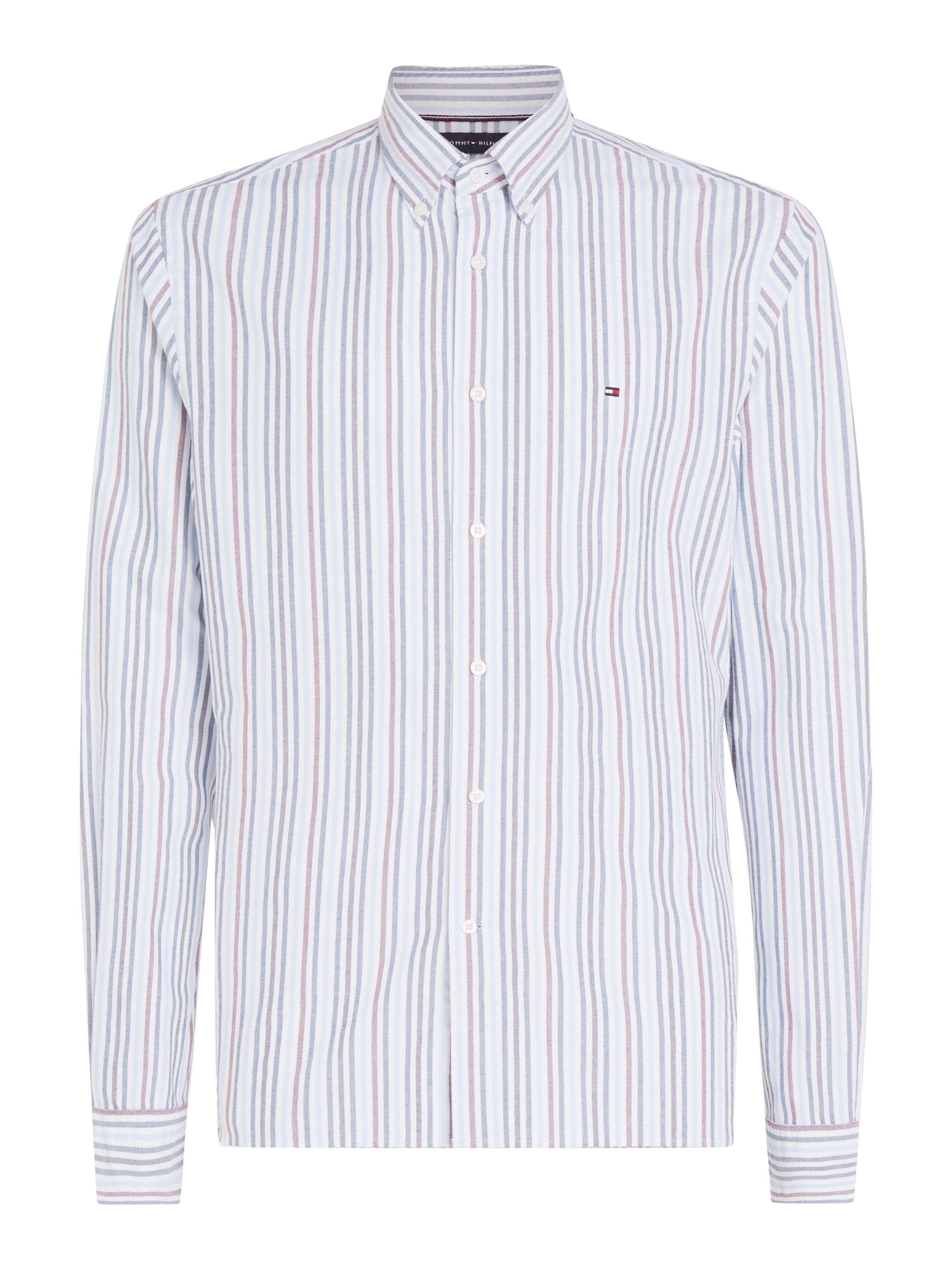 Tommy Hilfiger Langarmhemd »MULTI STRIPE OXFORD RF SHIRT«