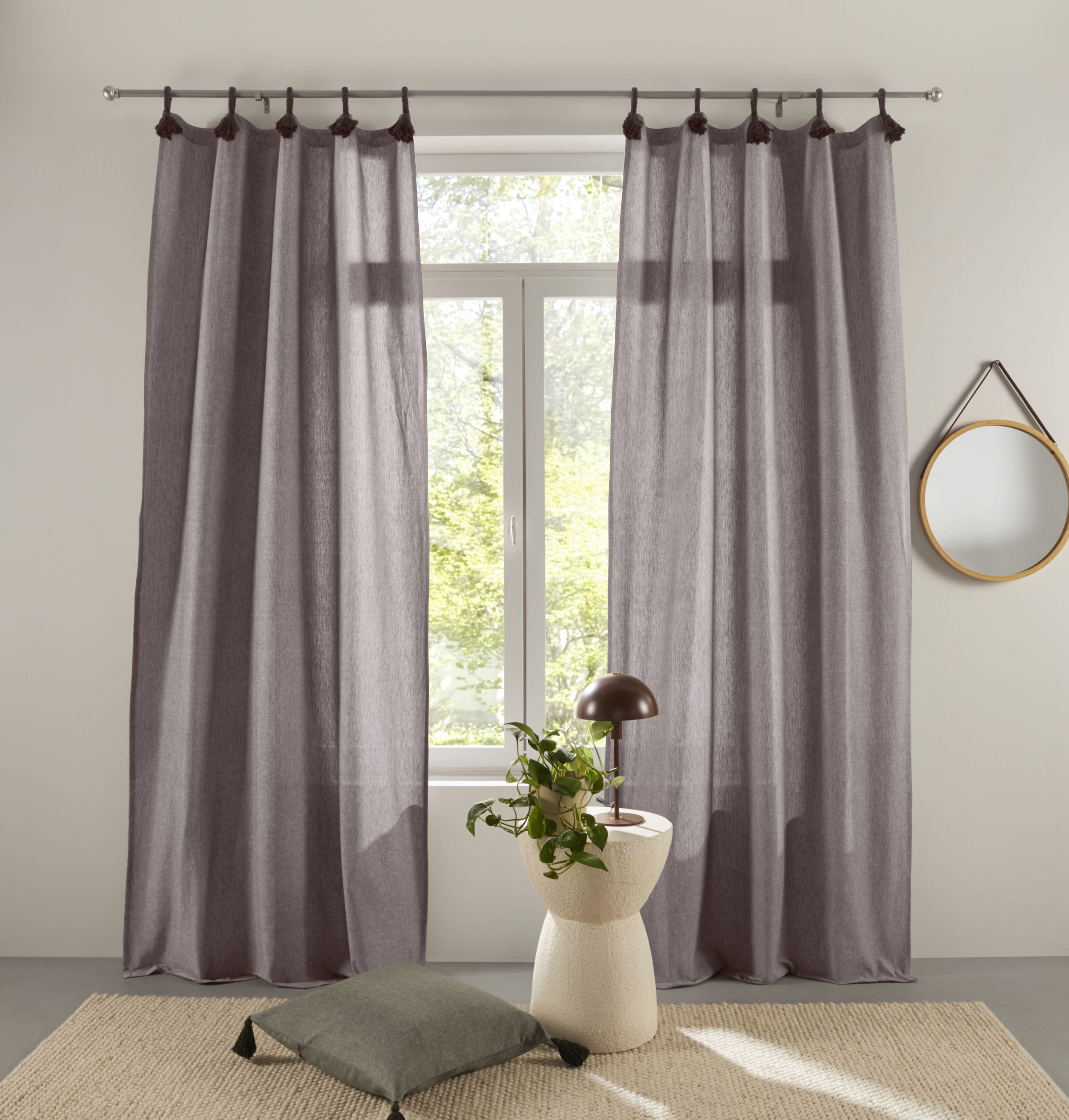 LeGer Home by Lena Gercke Gardine "Jada" Schlaufen 1 Stk. tlg. blickdicht, günstig online kaufen