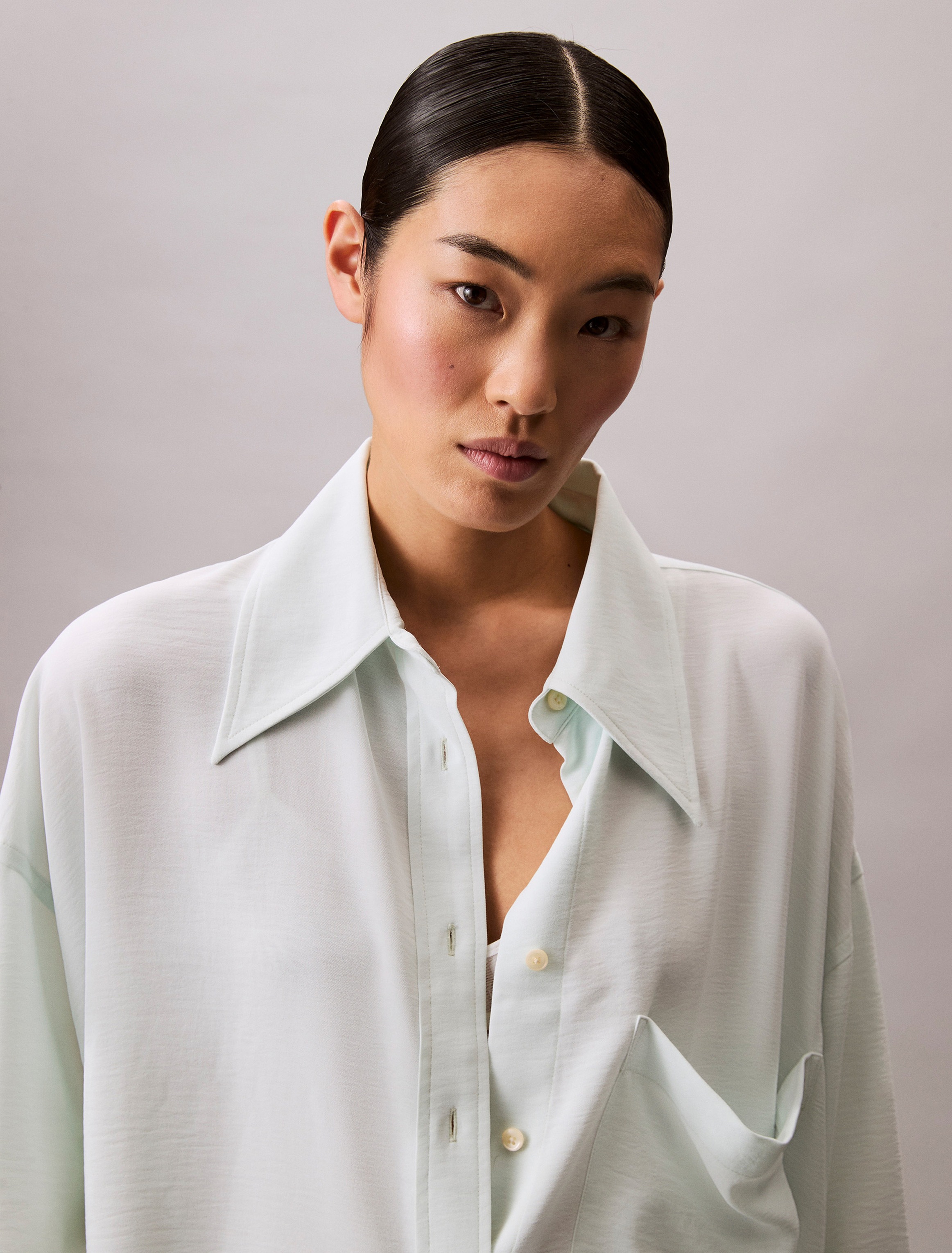 Calvin Klein Jeans Hemdbluse »GAUZE SHIRT«, Mit Rundhalsausschnitt