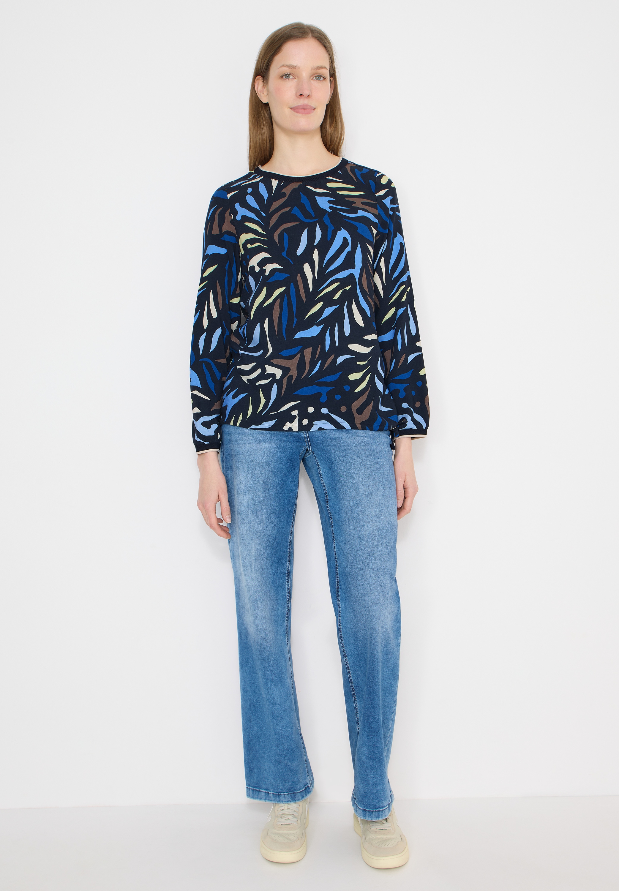 Cecil Langarmbluse aus softer Viskose