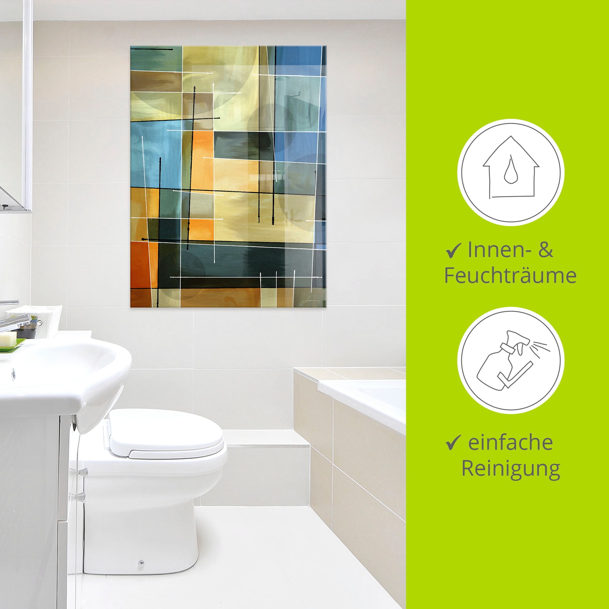 Artland Glasbild »Gegenbalance I«, Muster, (1 St.), in verschiedenen Größen