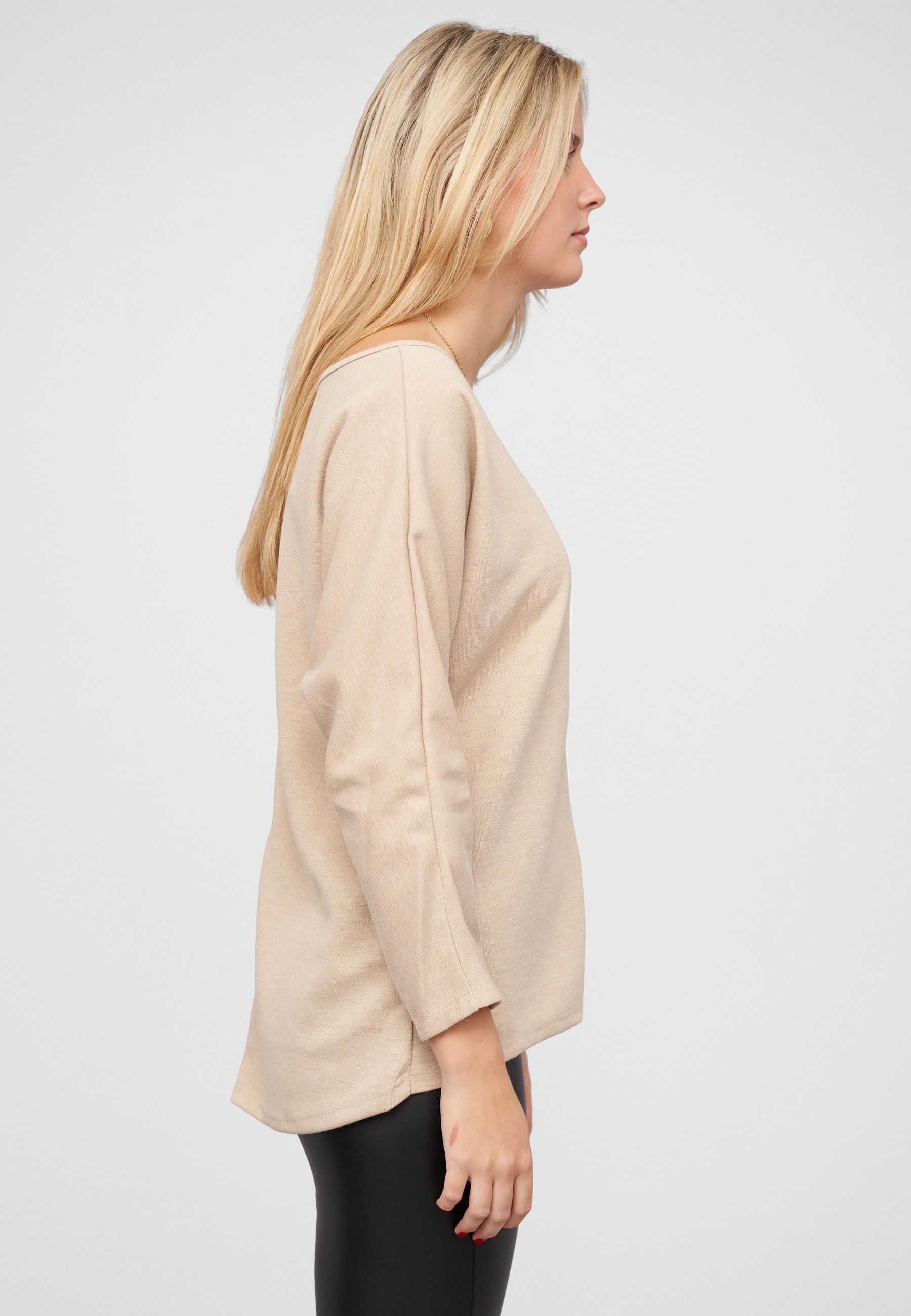 CLOUD 5IVE Sweater »CLOUD 5IVE 2-Tone Pullover mit Vokuhila Schnitt«

