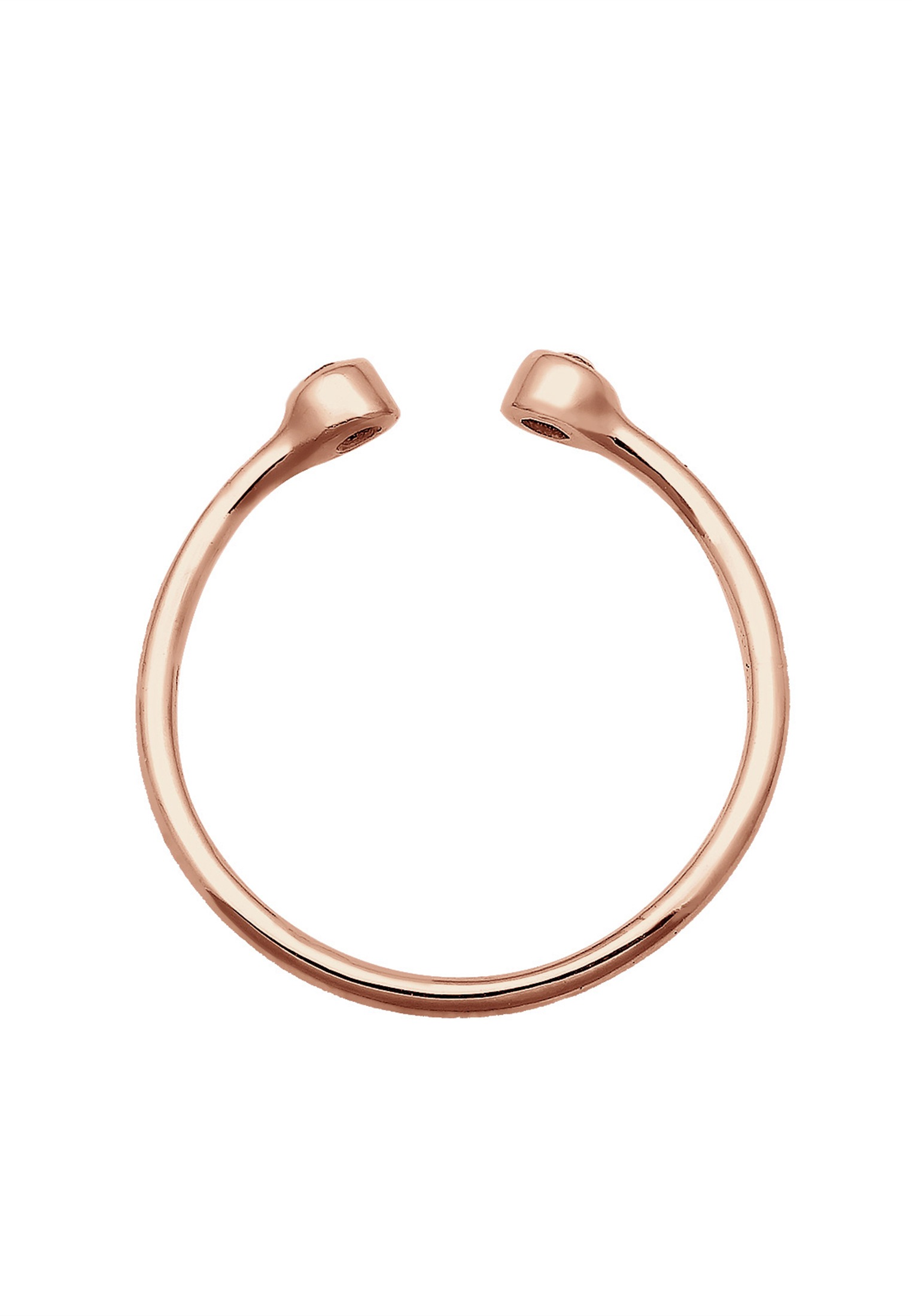Elli Fingerring »Solitär offen mit Kristalle 925 Silber«
