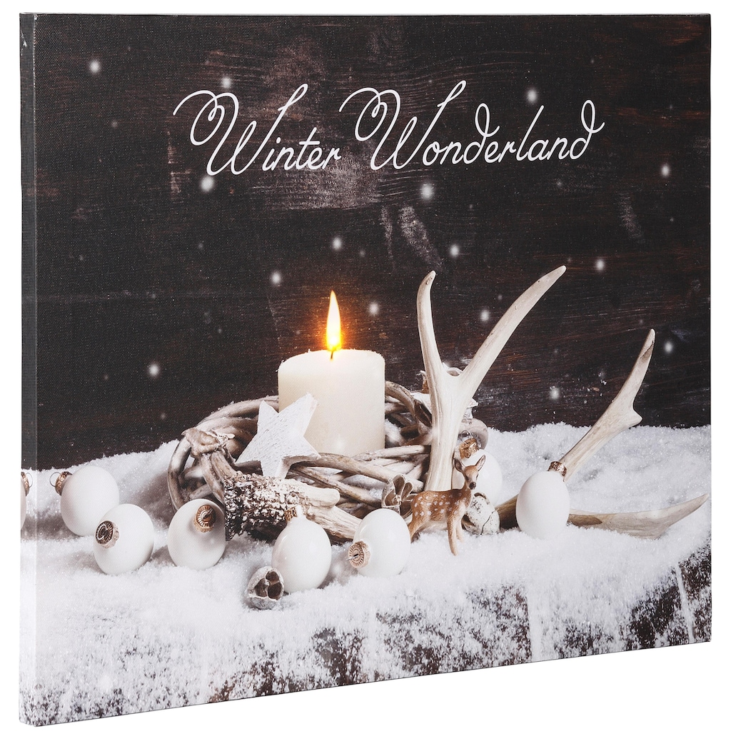 Dreams LED-Bild »Winter Wonderland, Weihnachtsdeko«