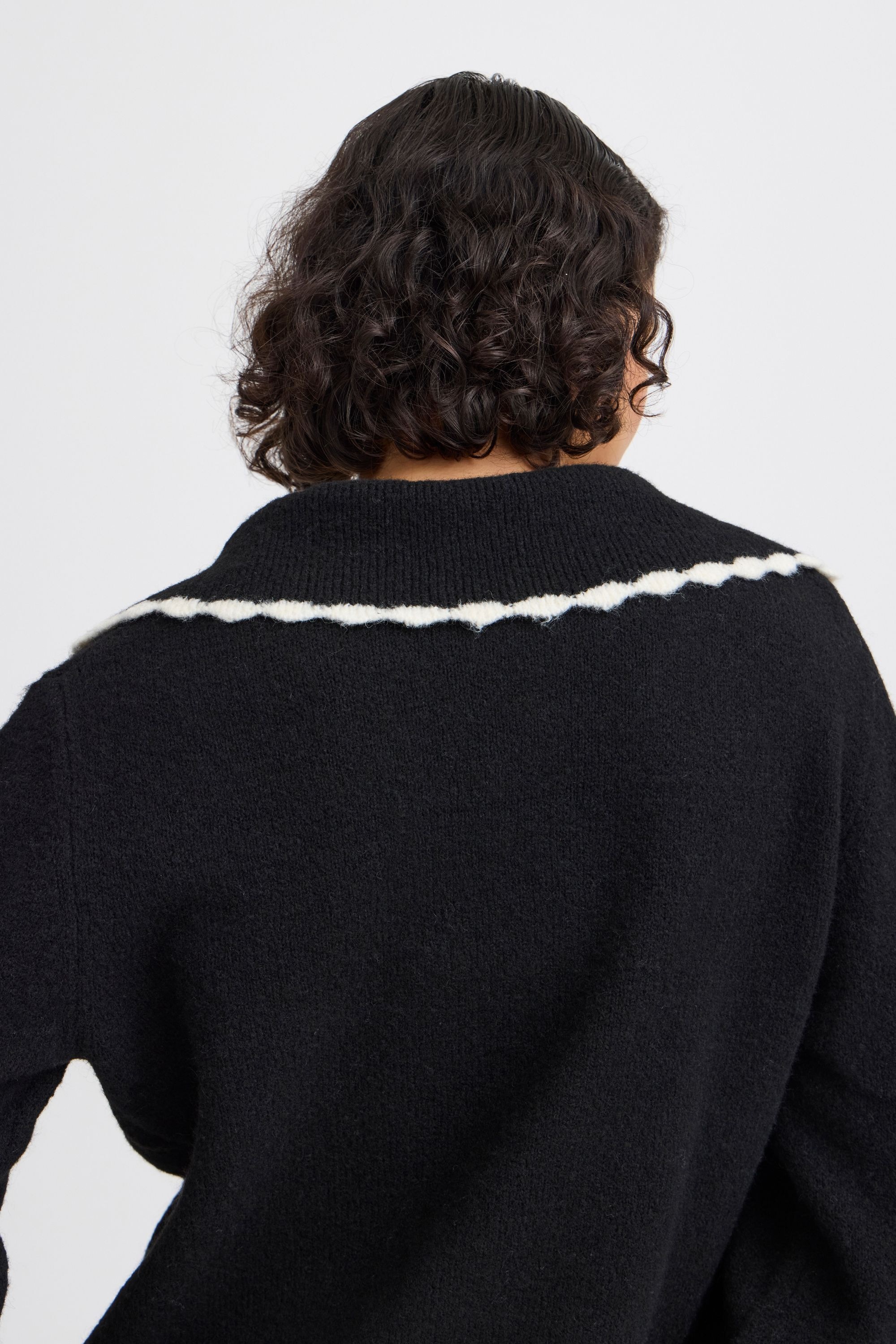 b.young Strickpullover »Strickpullover BYNINNA W. COLLAR -«