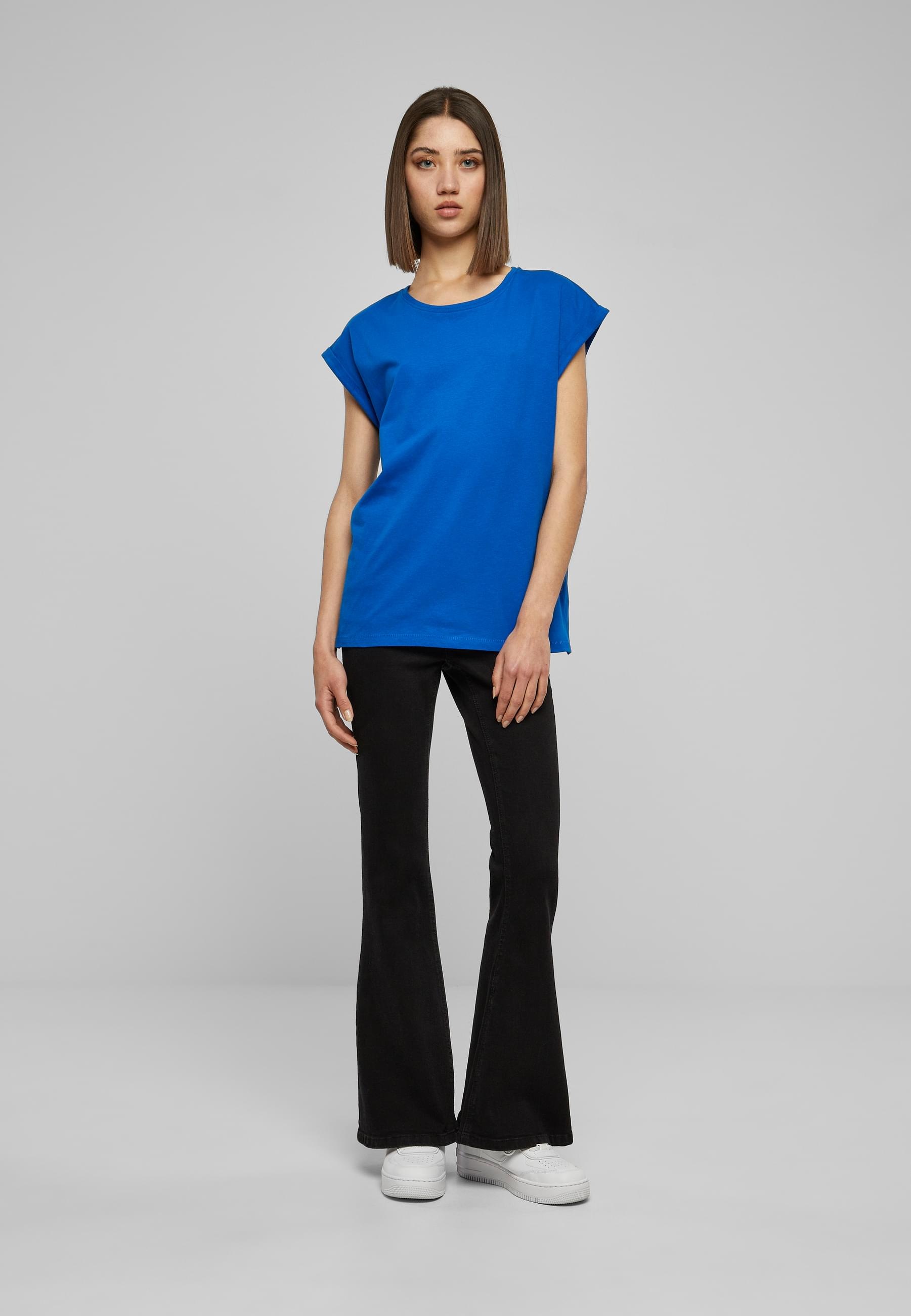URBAN CLASSICS Kurzarmshirt »Urban Classics Damen Ladies Extended Shoulder Tee«, (1 tlg.)